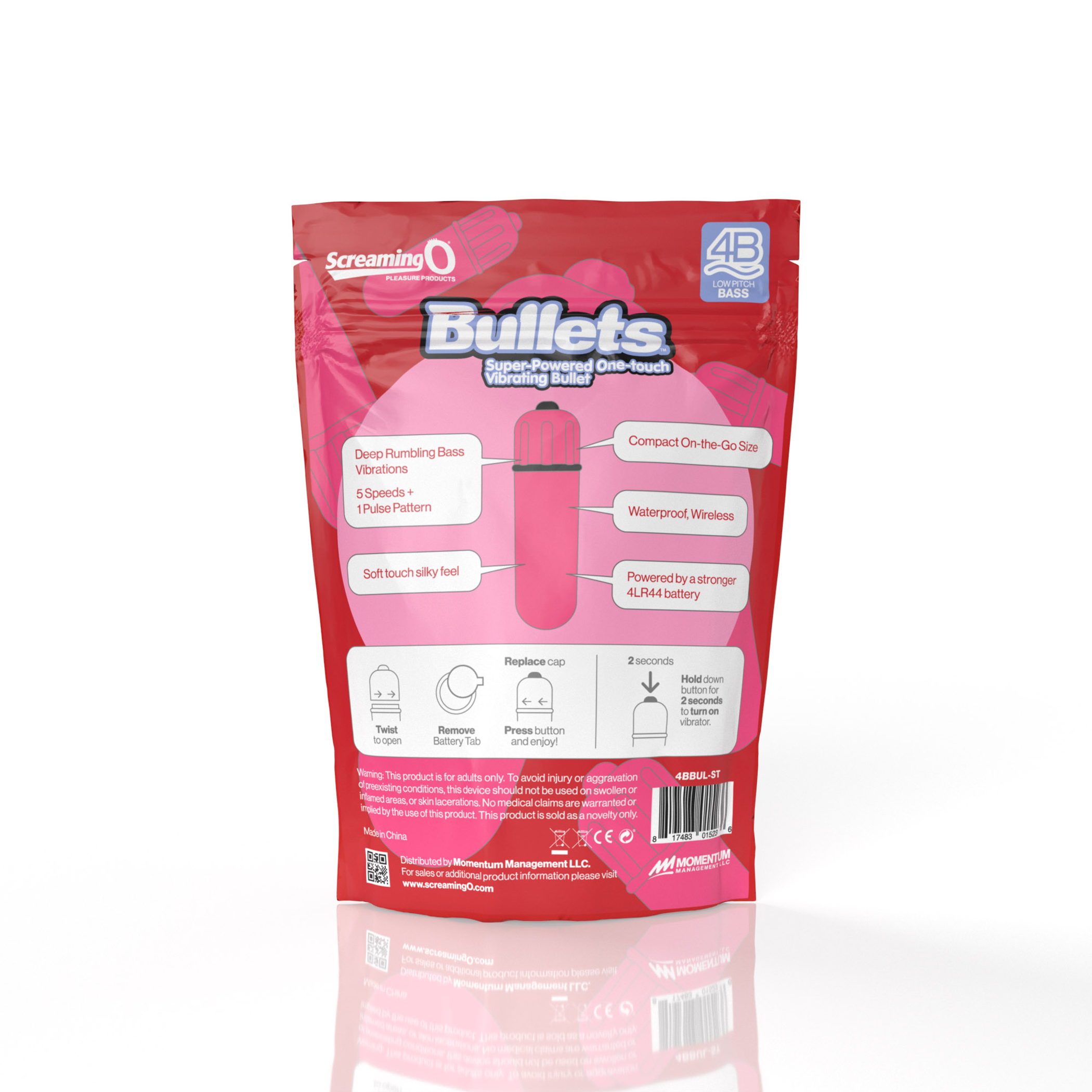 Screaming O 4B Bullet Strawberry – Pocket-Sized Buzz