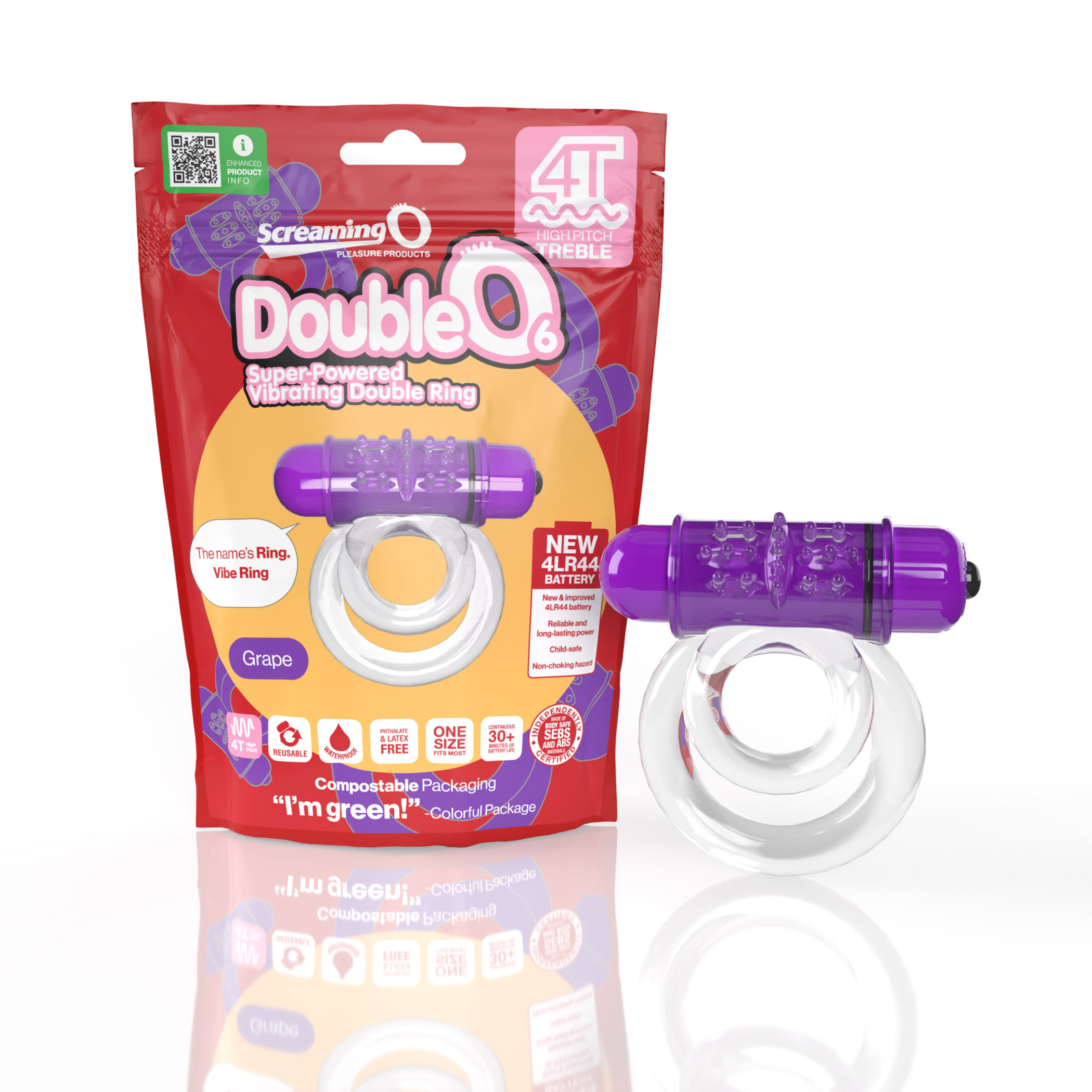 Screaming O DoubleO 6 Ring - Grape