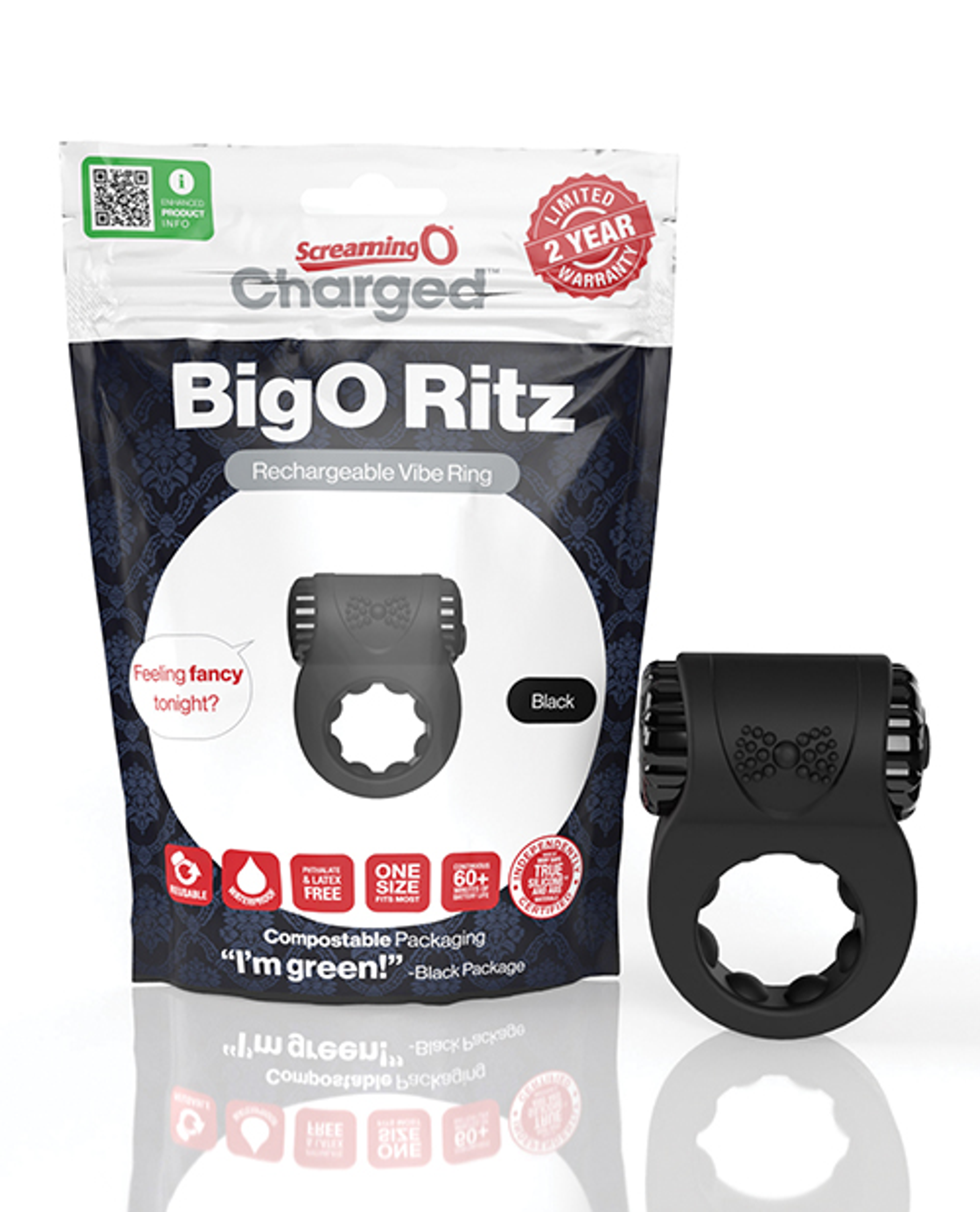 Screaming O Charged Big O Ritz Vibrating Ring