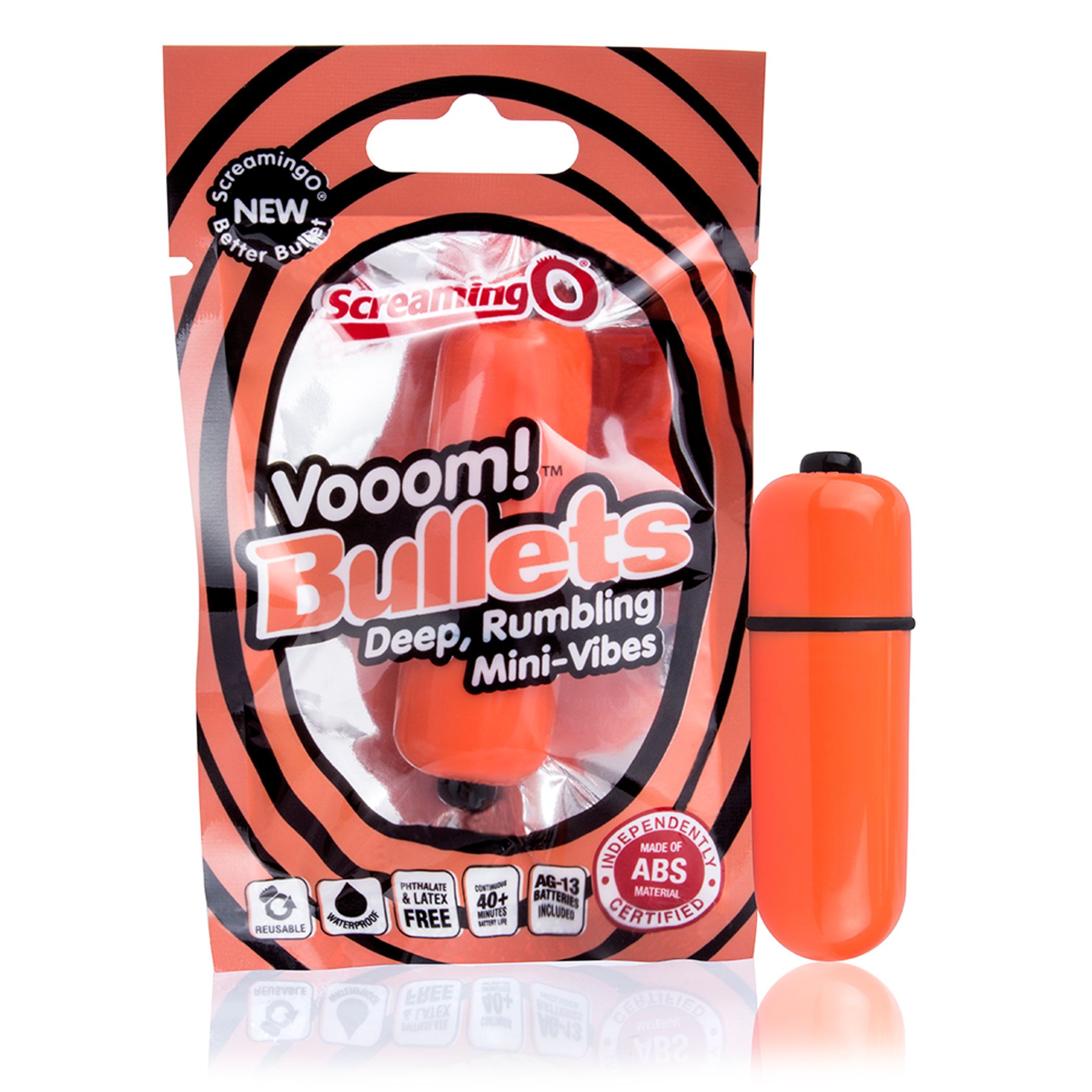 Screaming O Vooom Bullets Tangerine – Compact Power Bullet