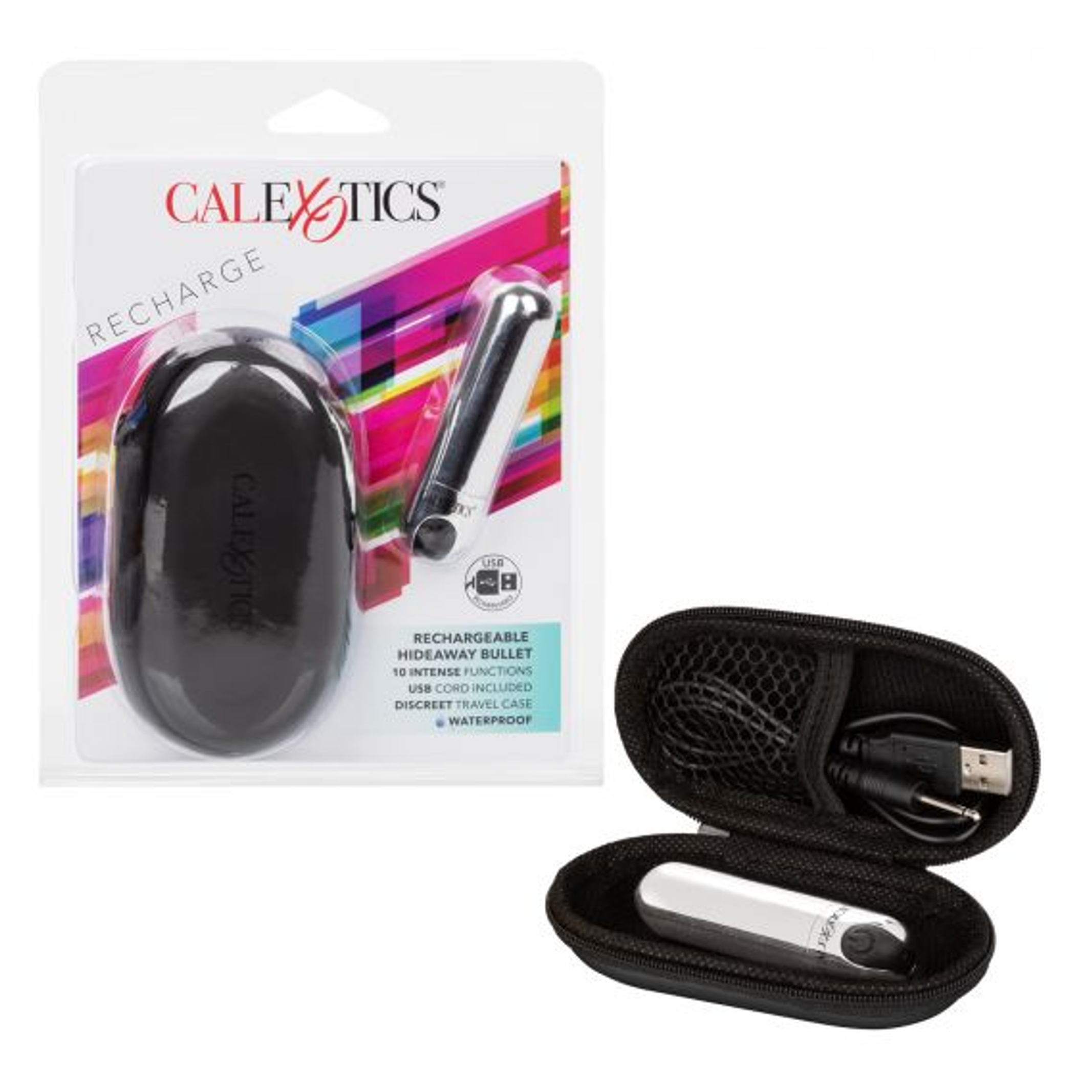 CalExotics Rechargeable Hideaway Bullet | Silver