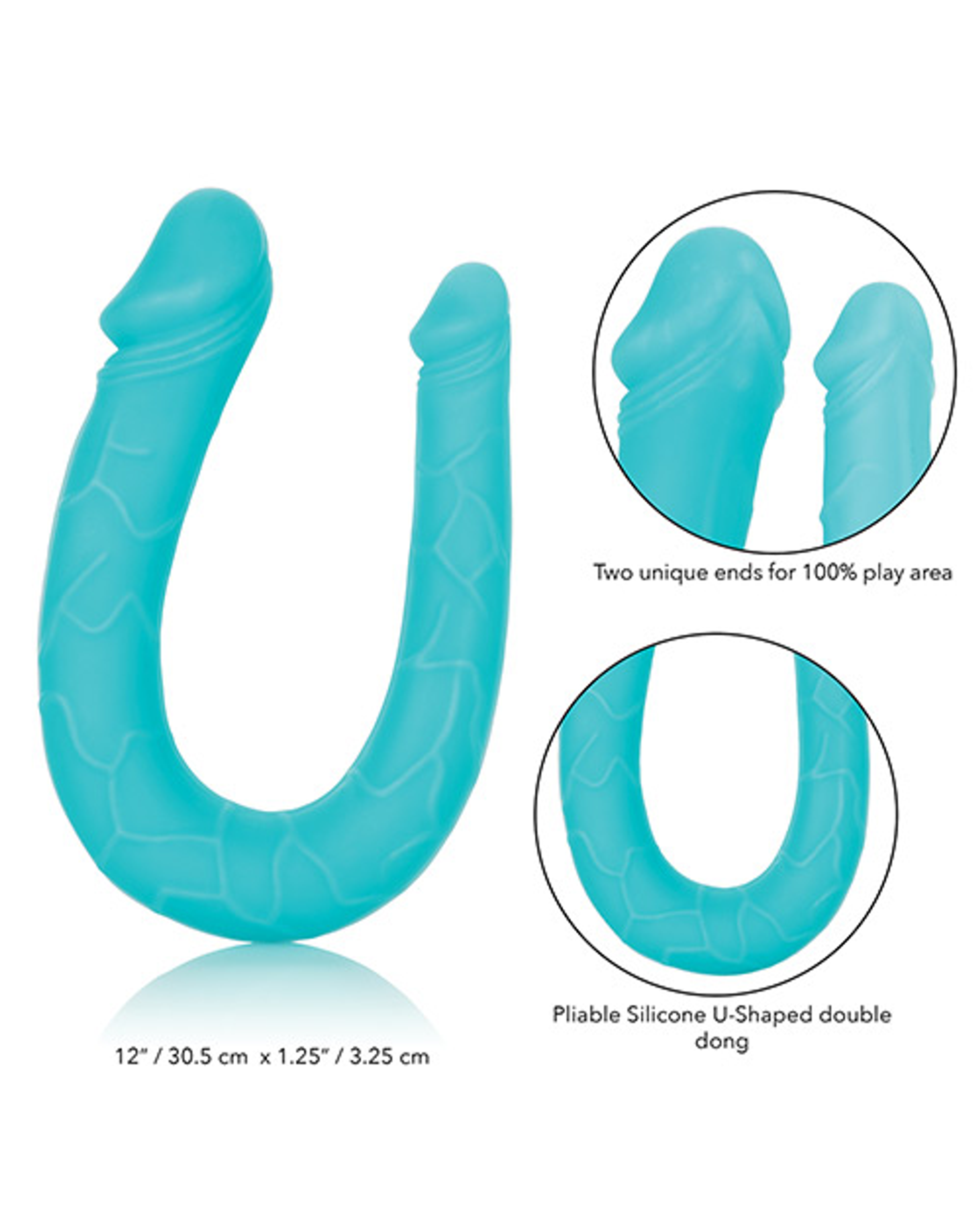 Silicone Double Dong – Teal