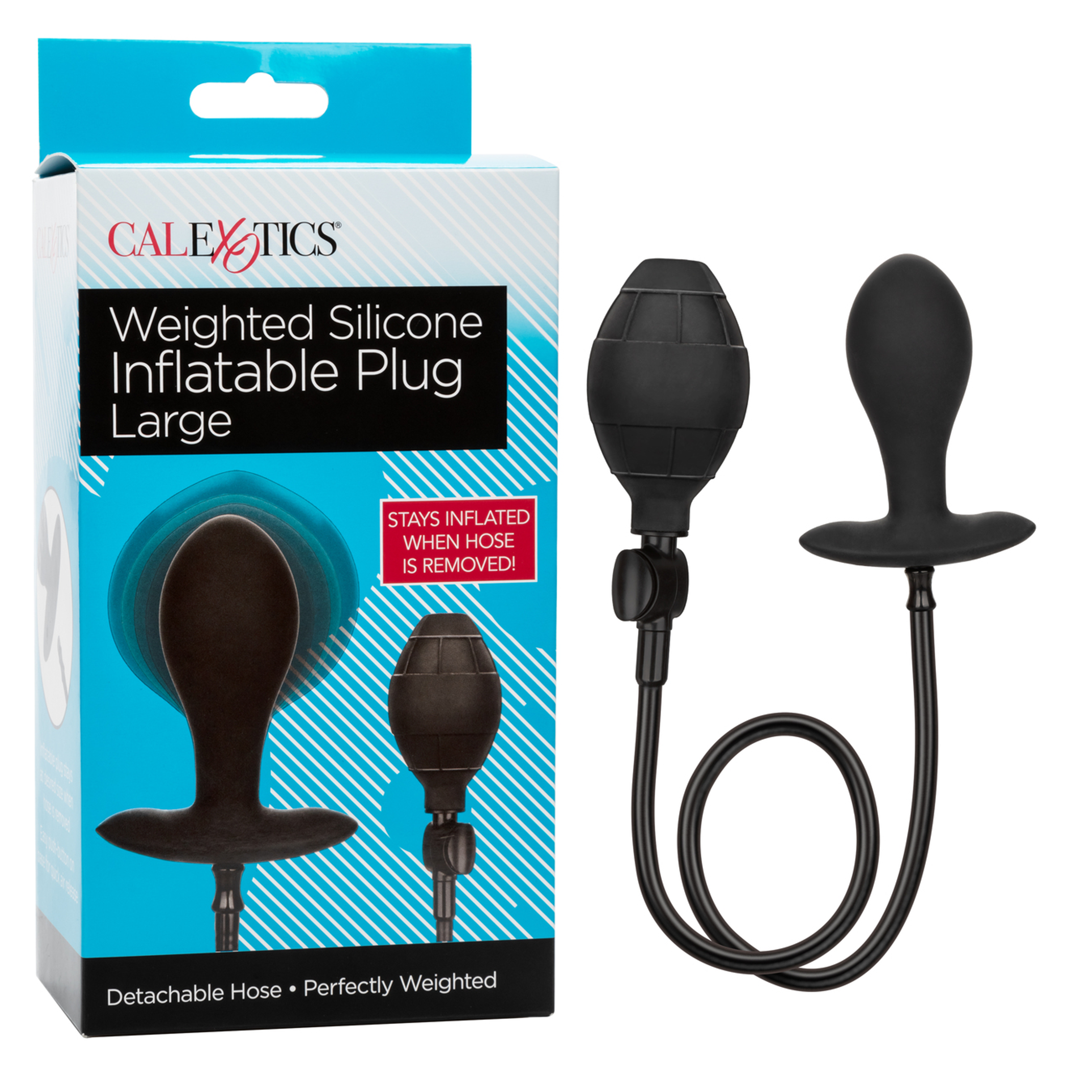 Weighted Inflatable Silicone Plug Large