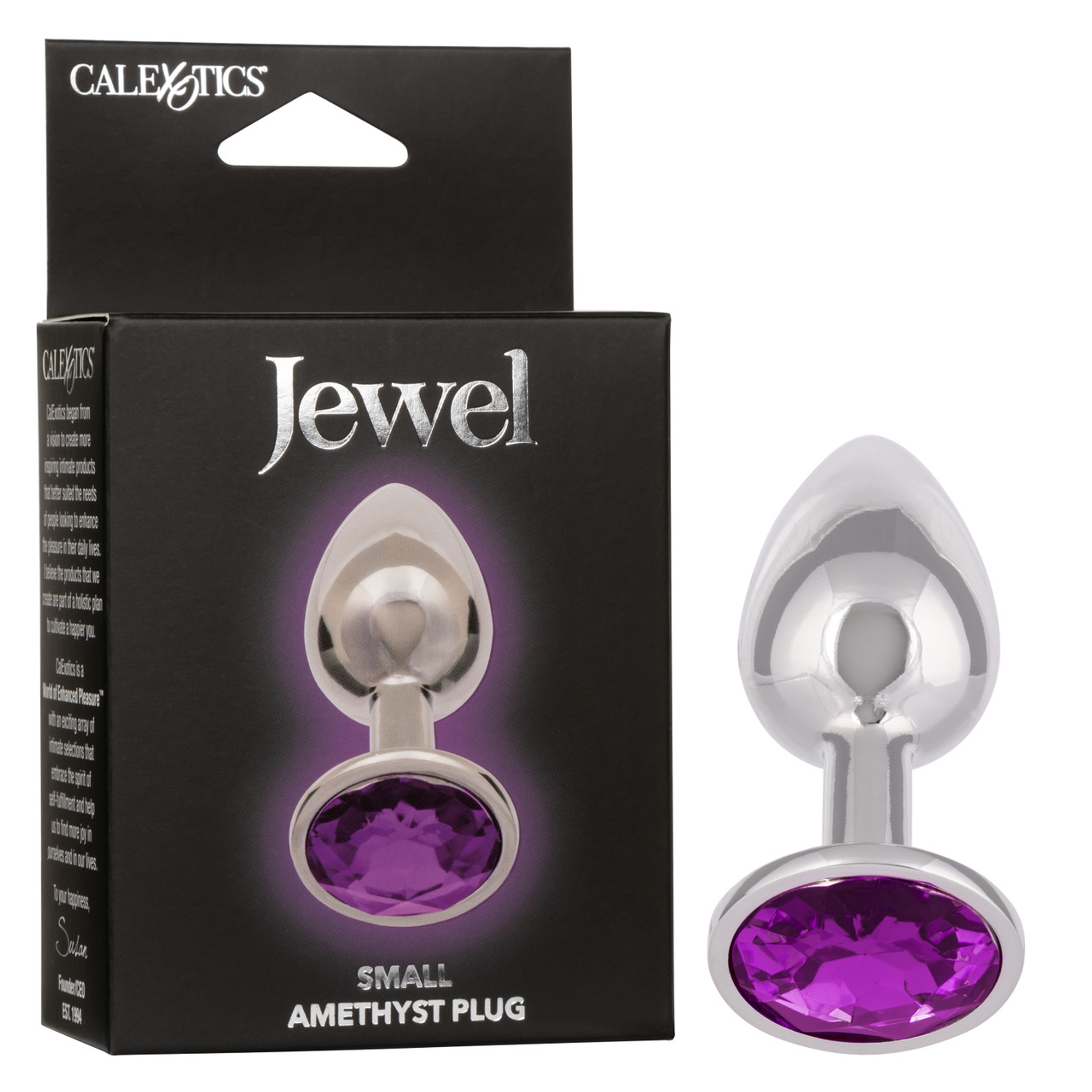 Jewel Small Amethyst Plug – Gem-Tipped Beginner Anal Plug