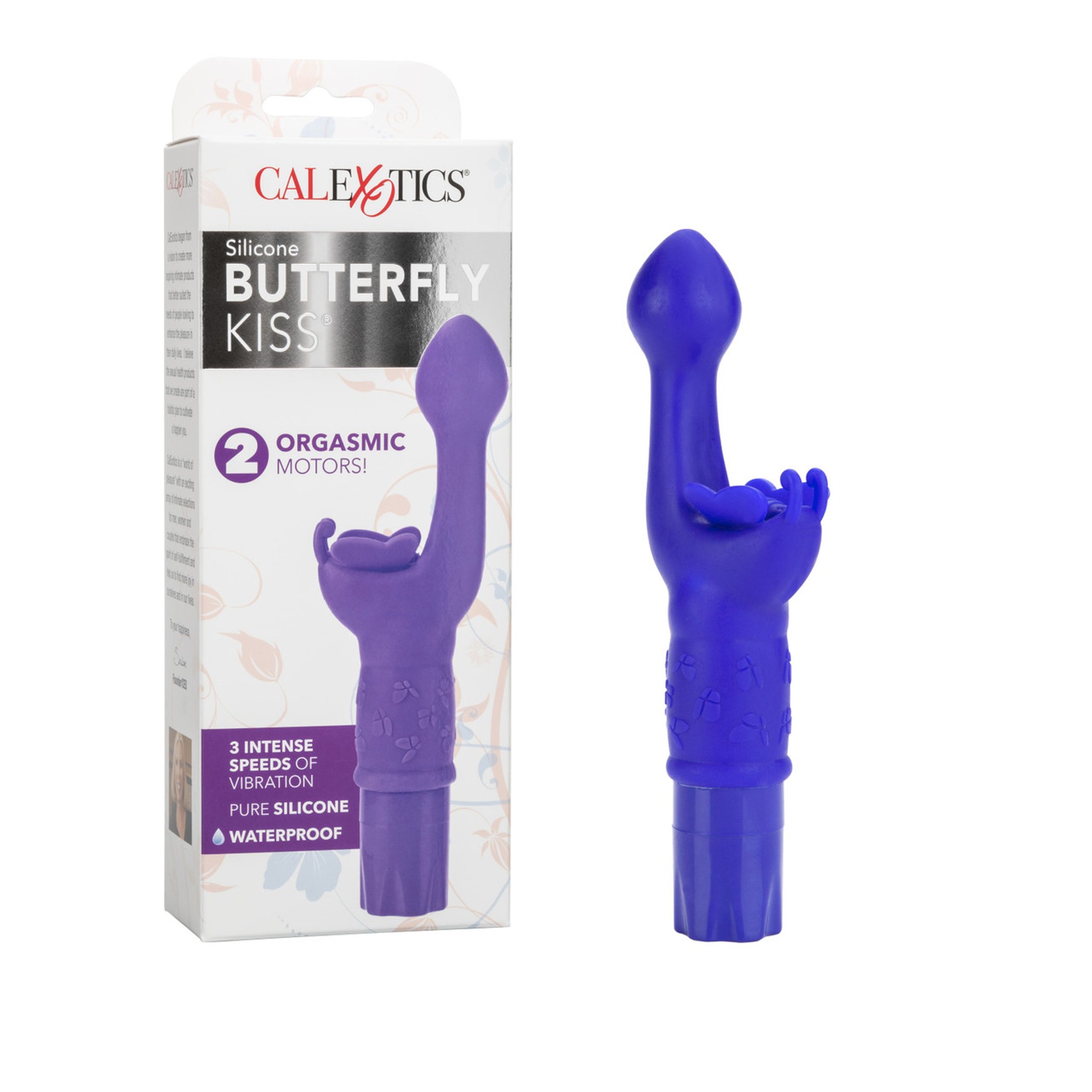 Butterfly Kiss Silicone G-Spot Vibrator Purple