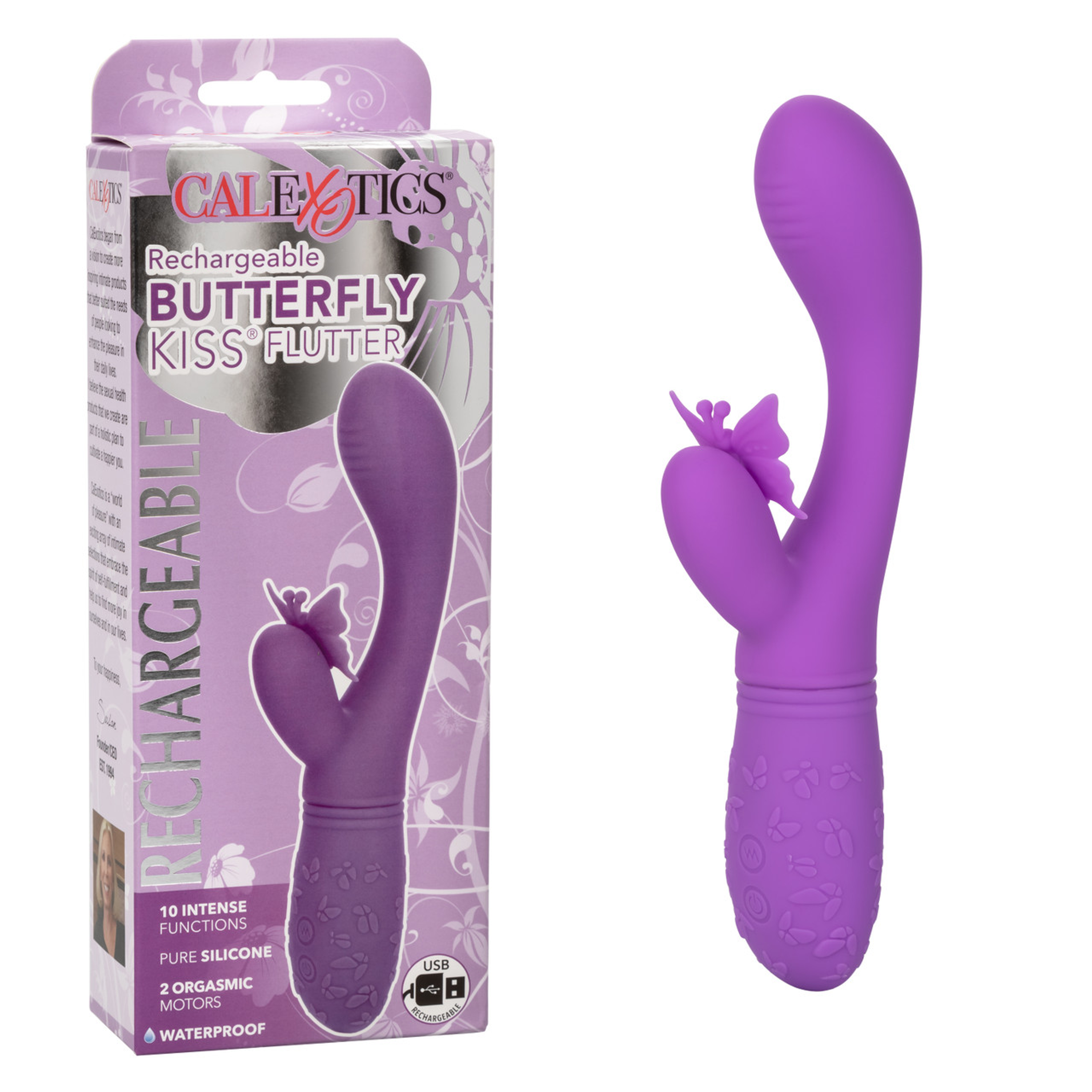 Butterfly Kiss Flutter Purple – California Exotic Rabbit Vibrator