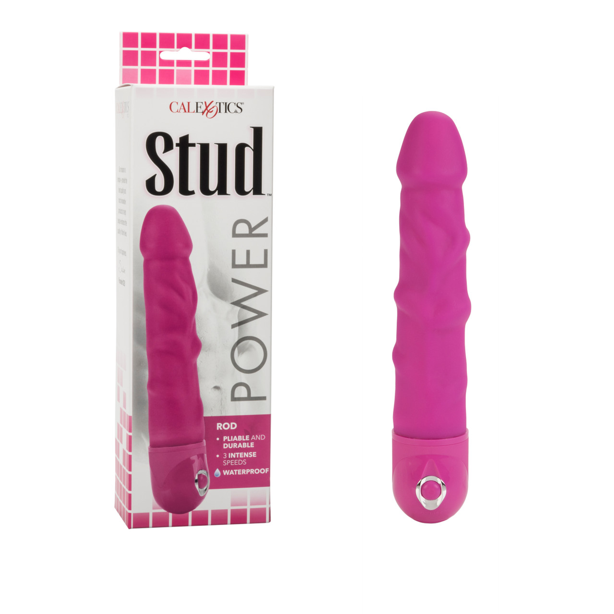 Power Stud Rod Pink | Flexible Multi-Speed Vibrator