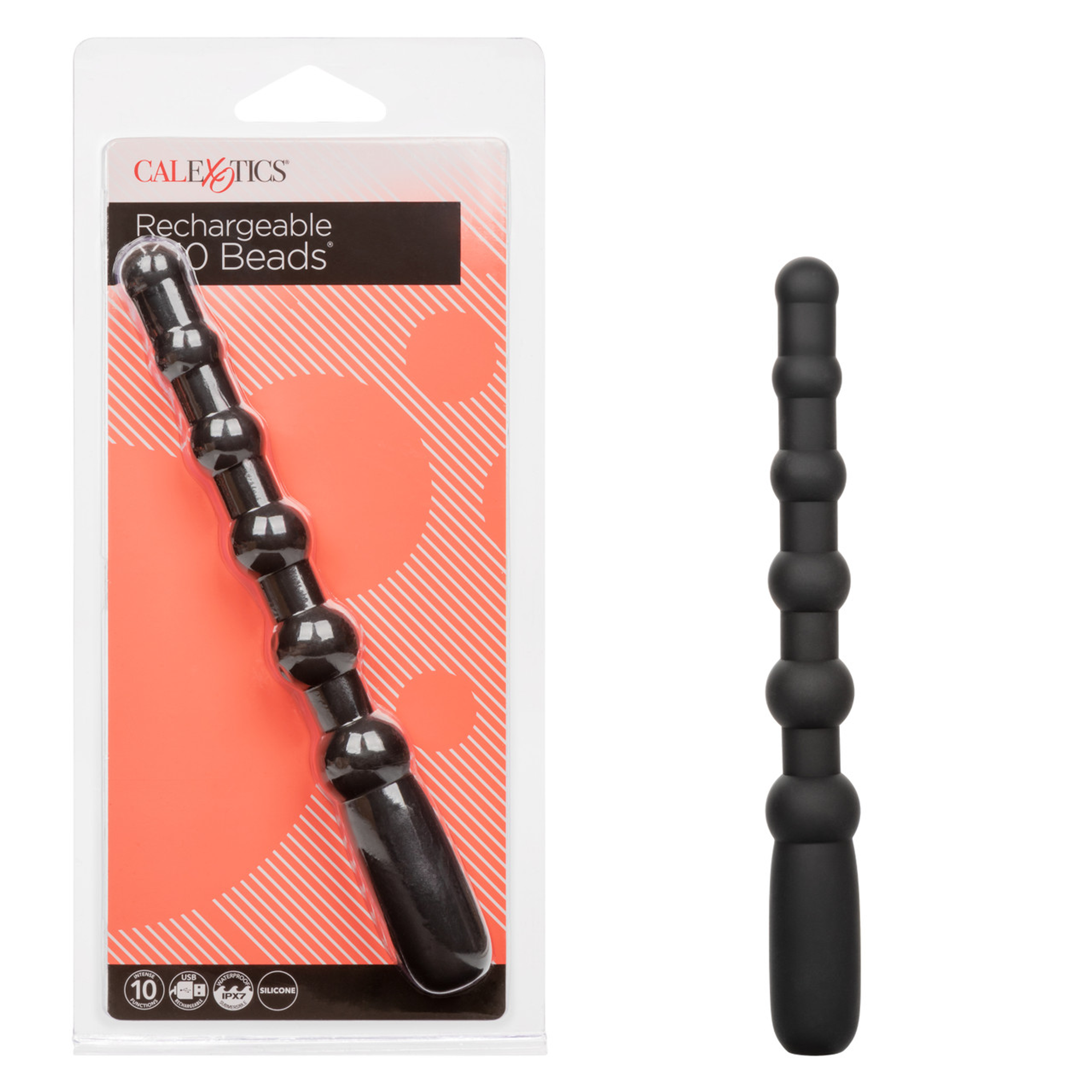 Rechargeable X-10 Beads | Beaded Vibrating Pleasure Wand