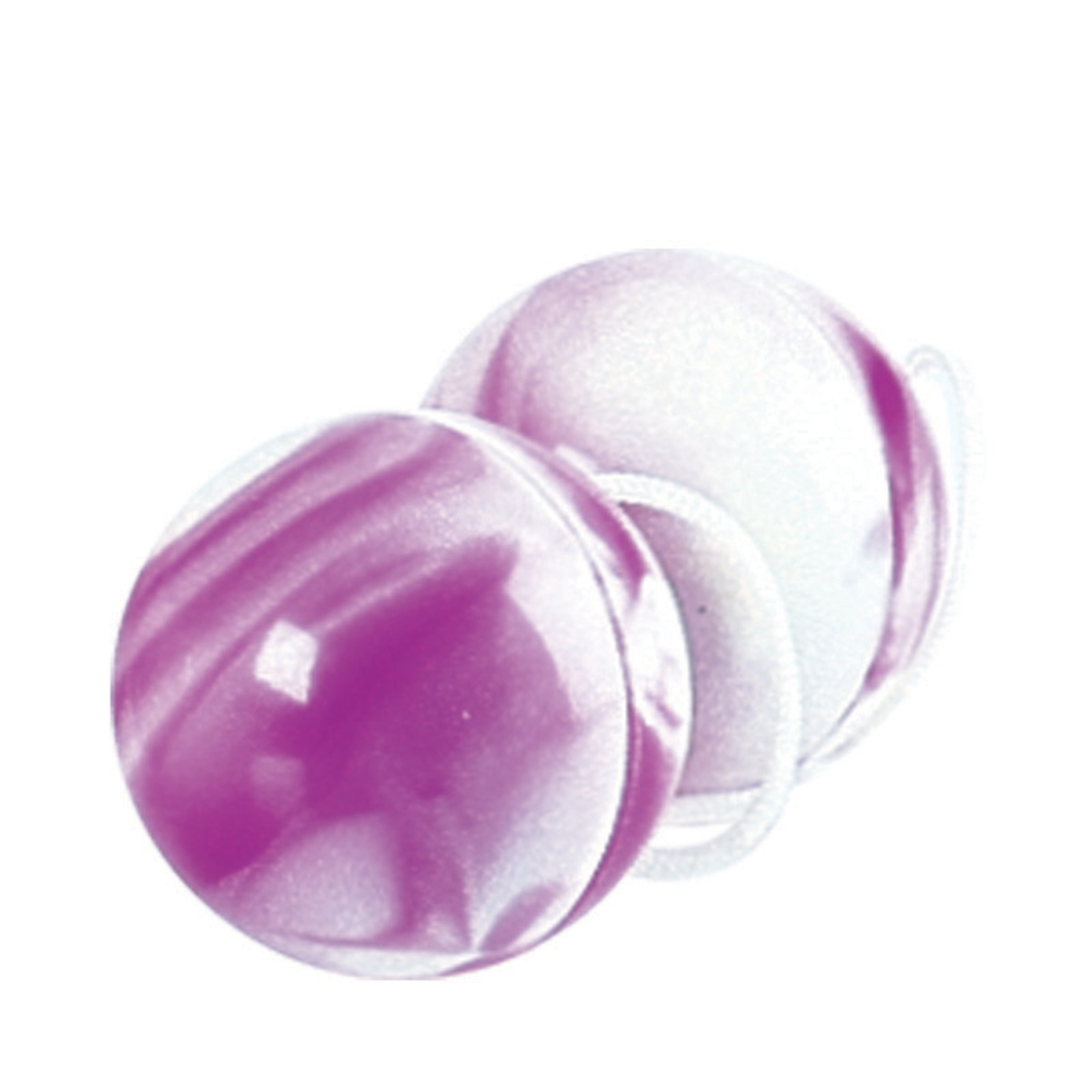Duotone Balls Purple & White | Weighted Kegel Pleasure Balls