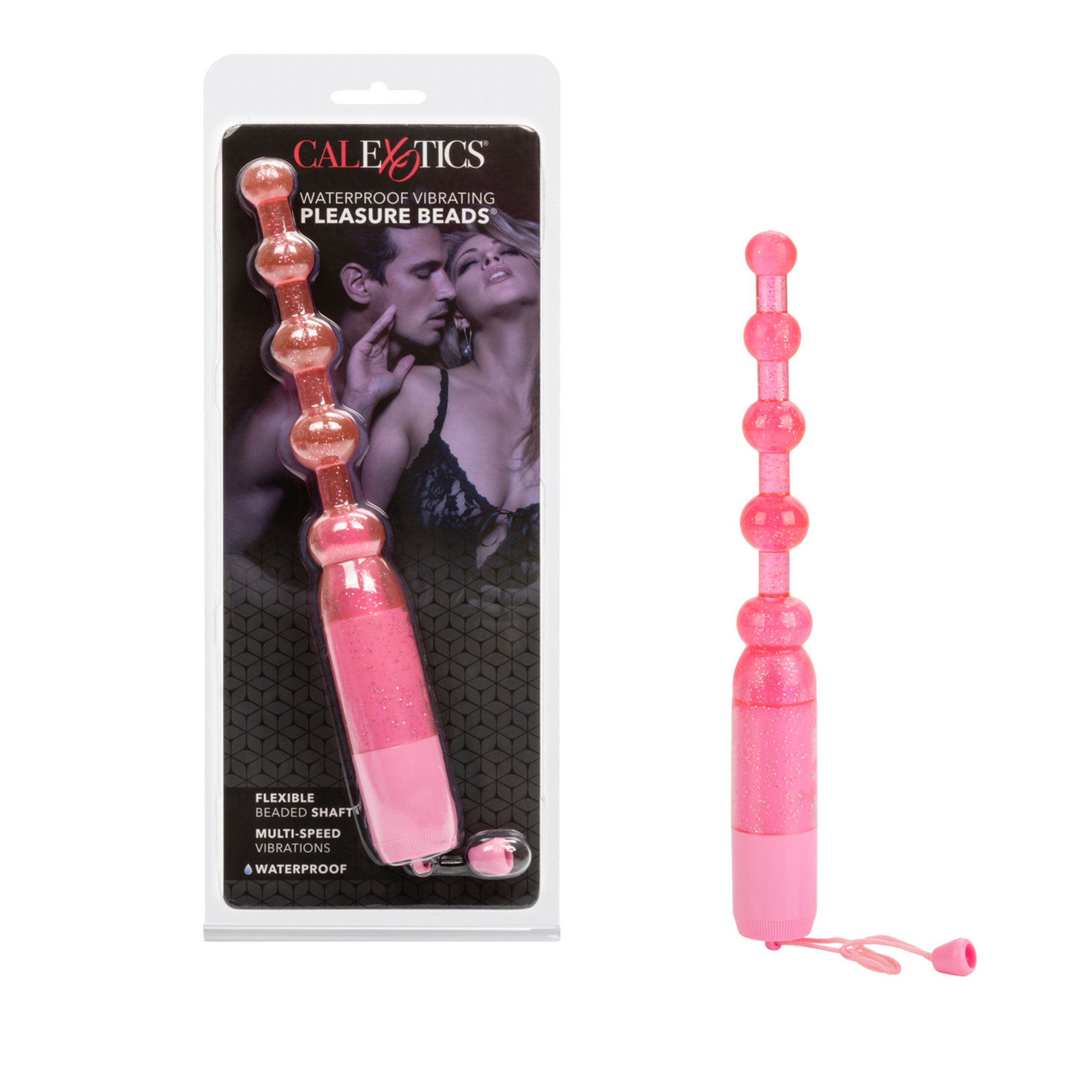Pleasure Beads Waterproof Vibrator | Pink Beaded Vibe