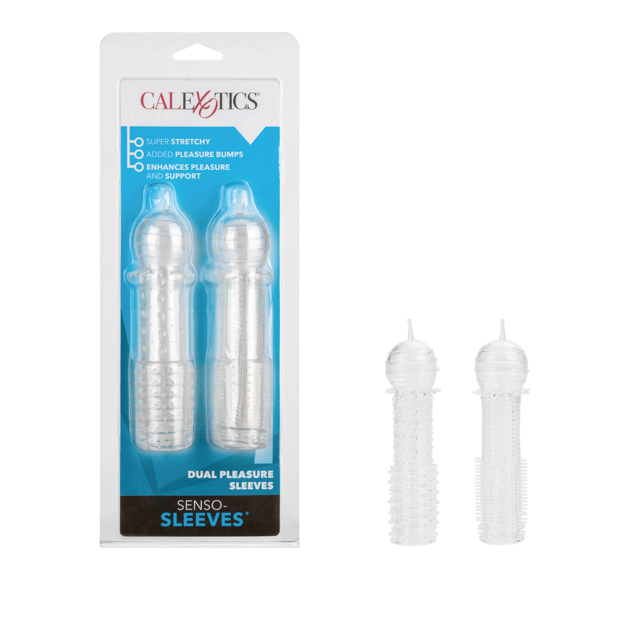 Senso Silicone Sleeve 2-Pack Clear | Vibe Sleeves