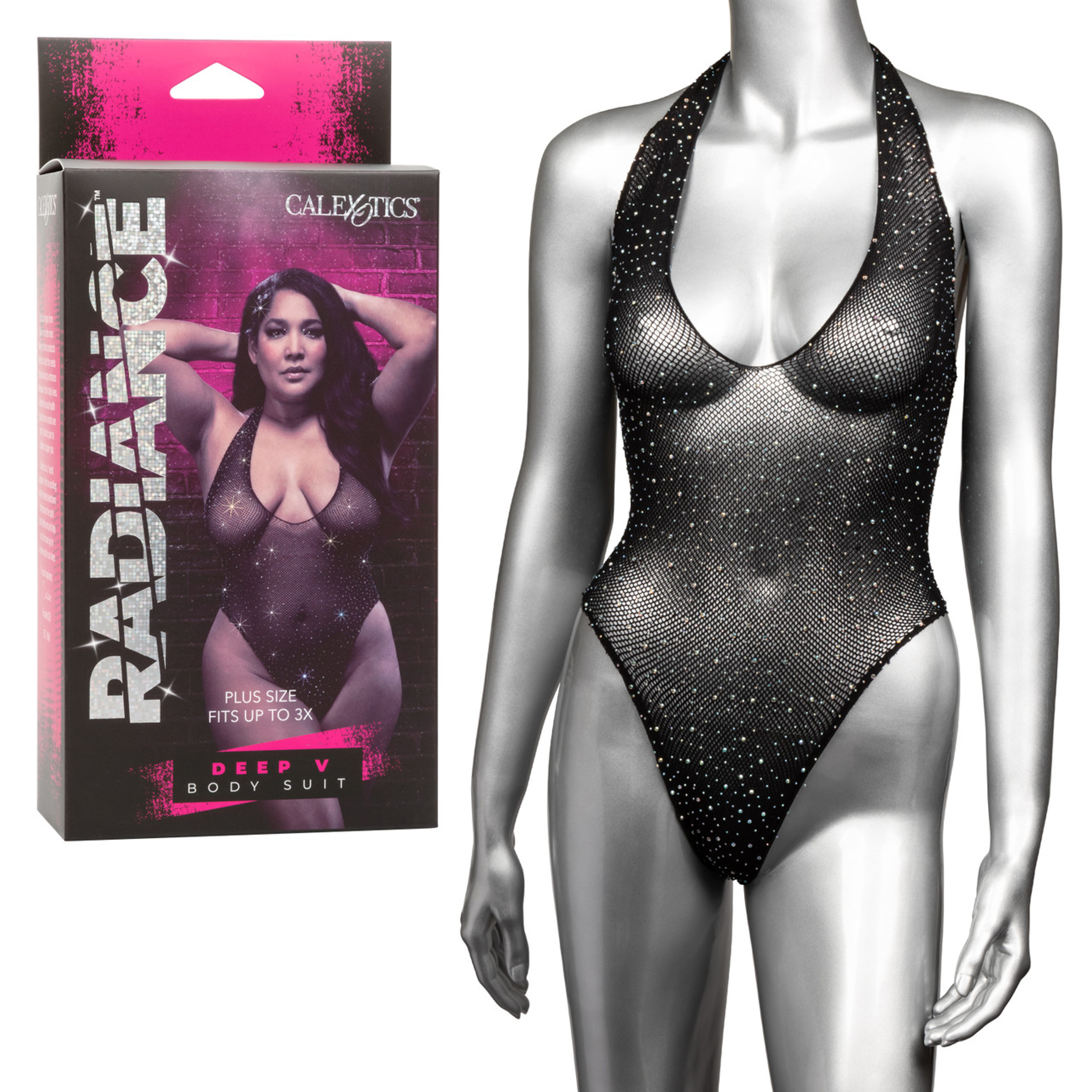 Radiance Plus Deep V Bodysuit | Plus-Size Piece