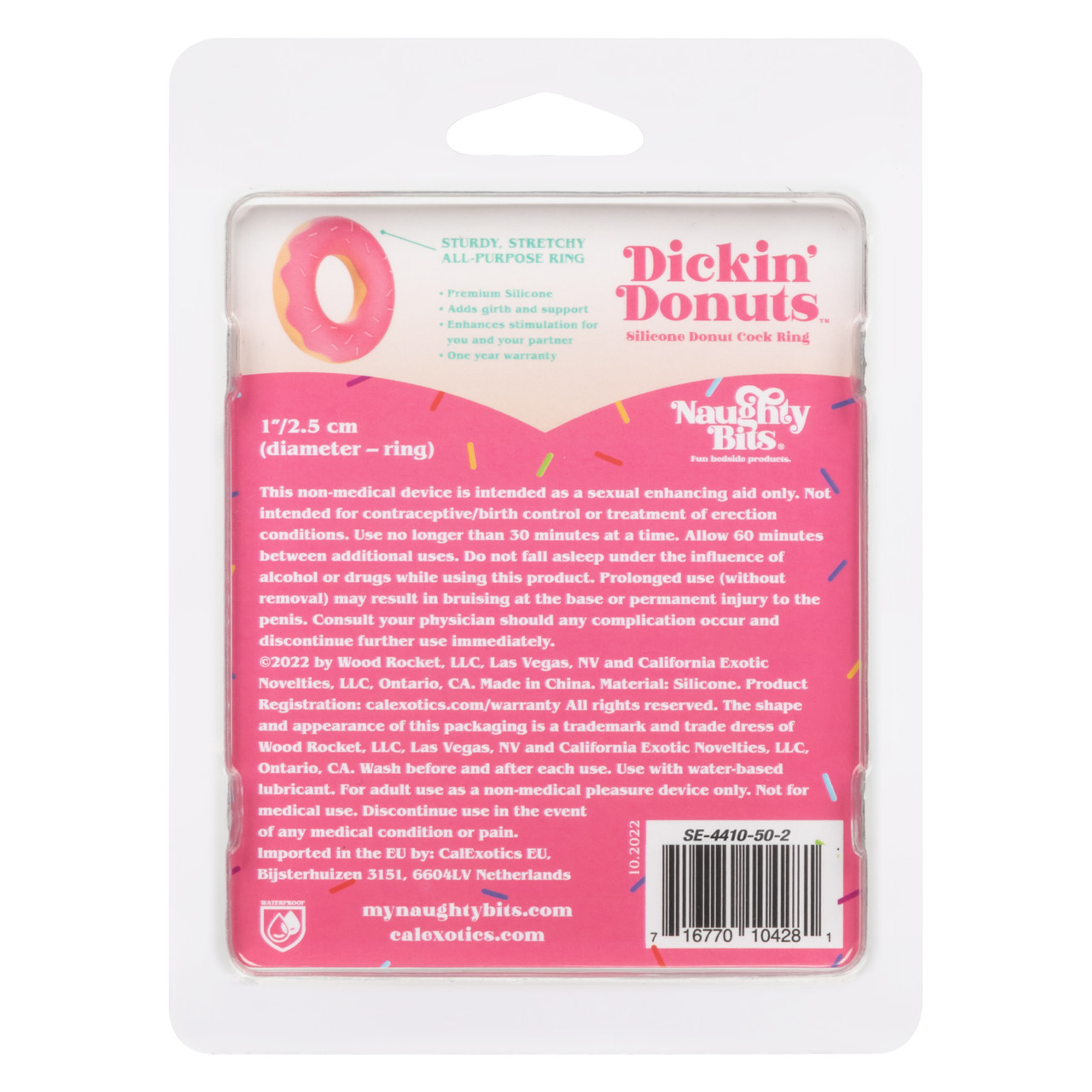 NAUGHTY BITS DICKIN' DONUTS SILICONE DONUT COCK RING