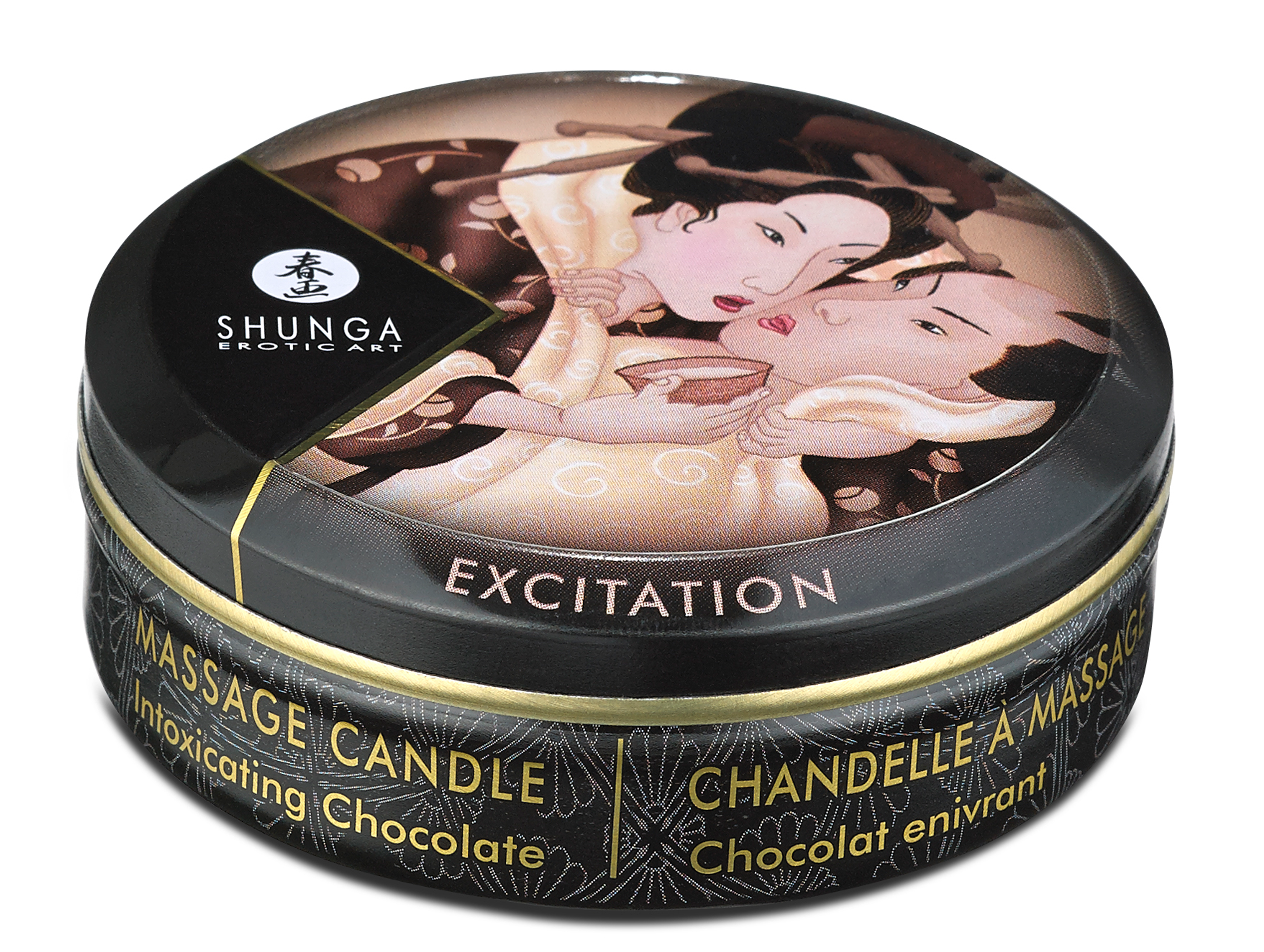 Shunga Mini Massage Candle | Intoxicating Chocolate 1 oz