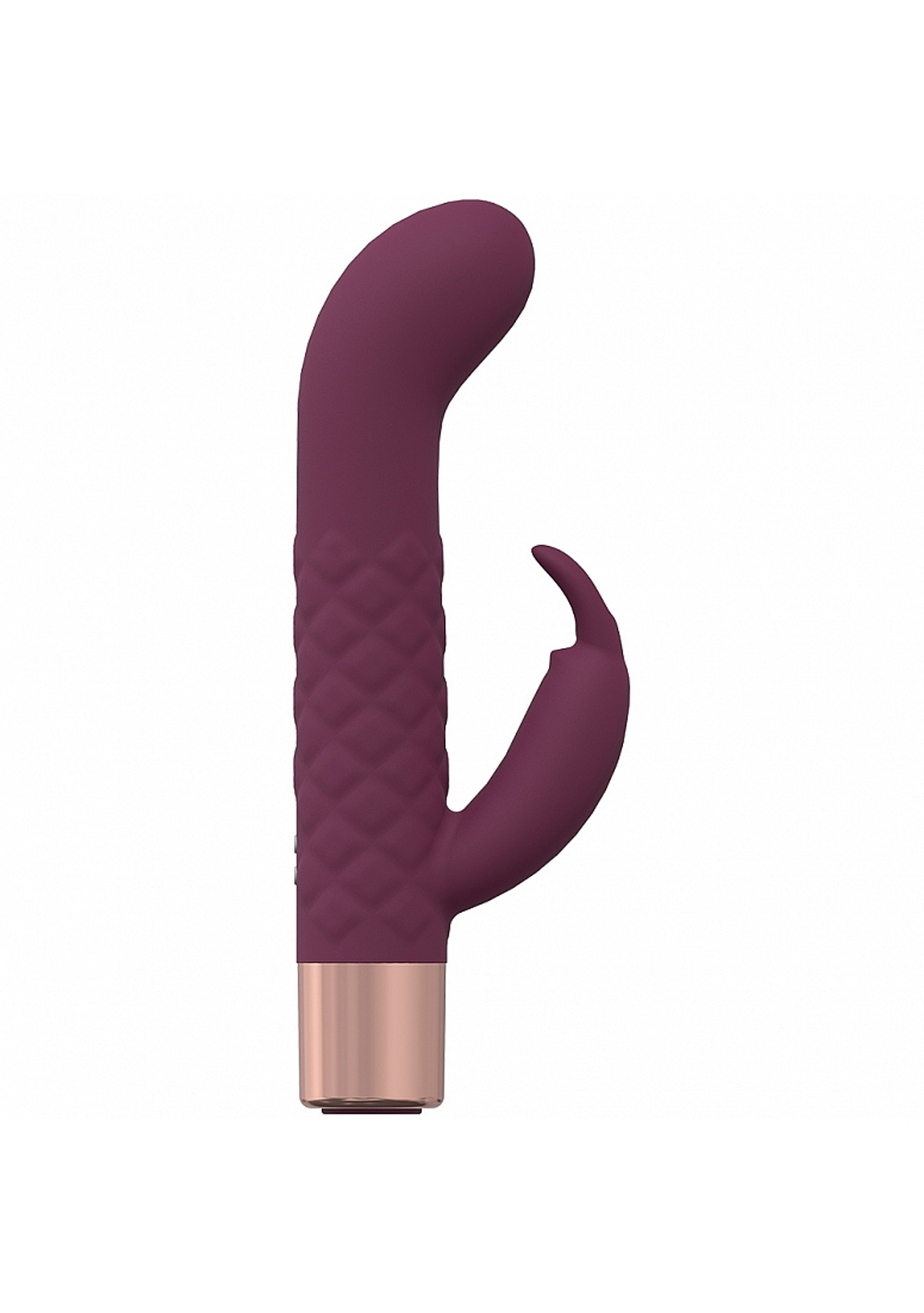 Loveline Devotion Mini Rabbit Vibrator Burgundy