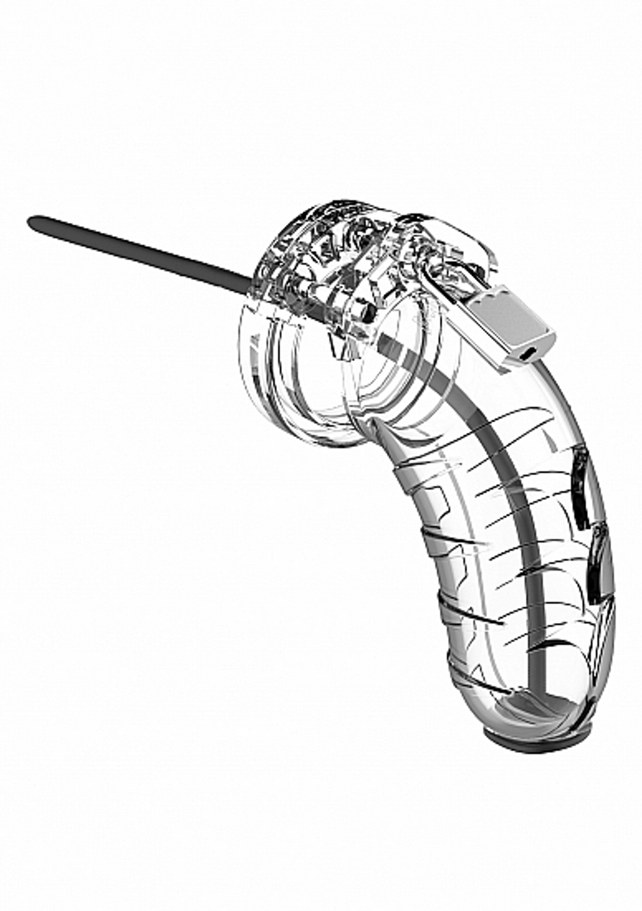 Mancage Model 16 Chastity Cage With Plug, 4.5-In