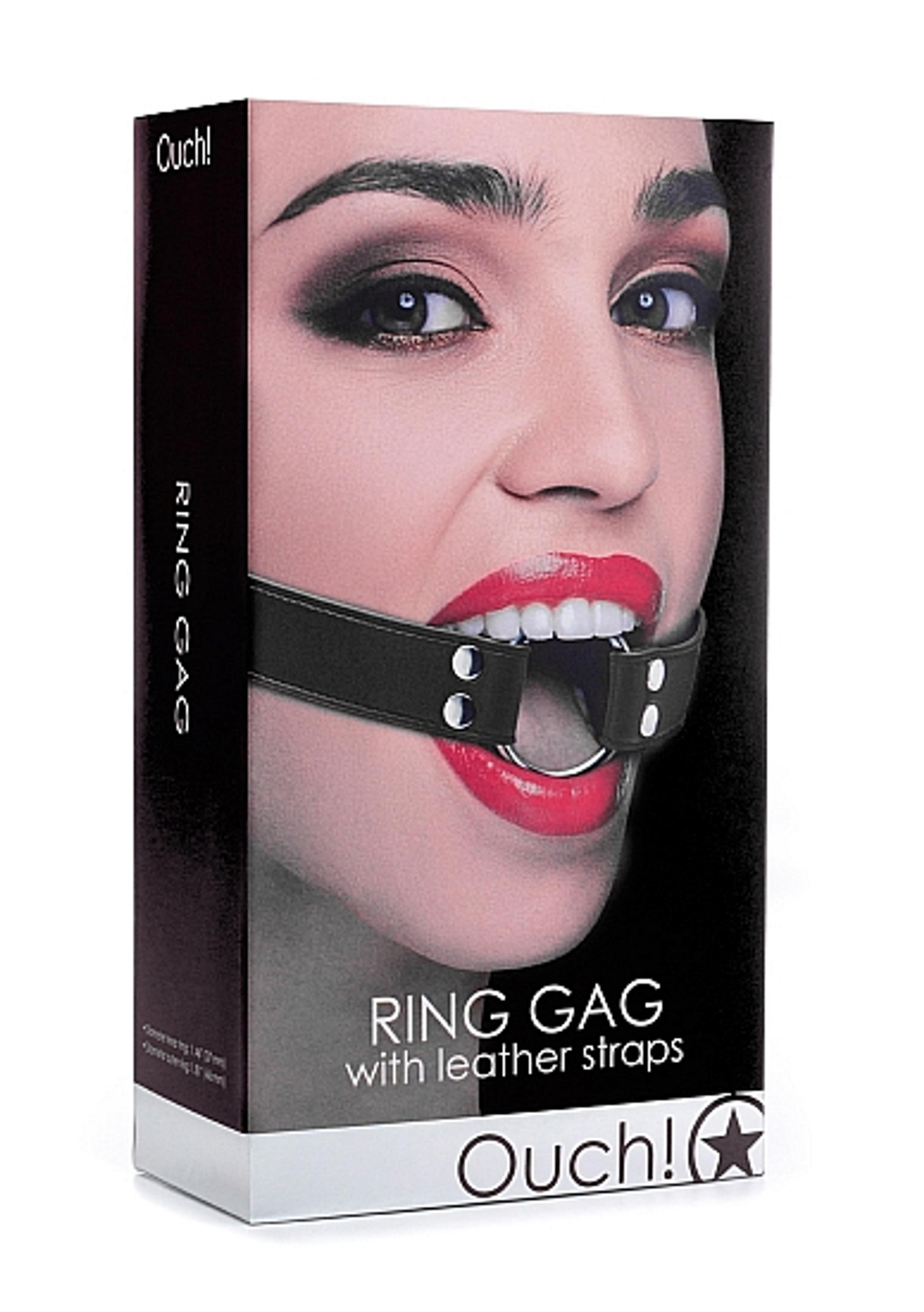 Ring Gag Black – Open-Mouth Bondage Ring Gag