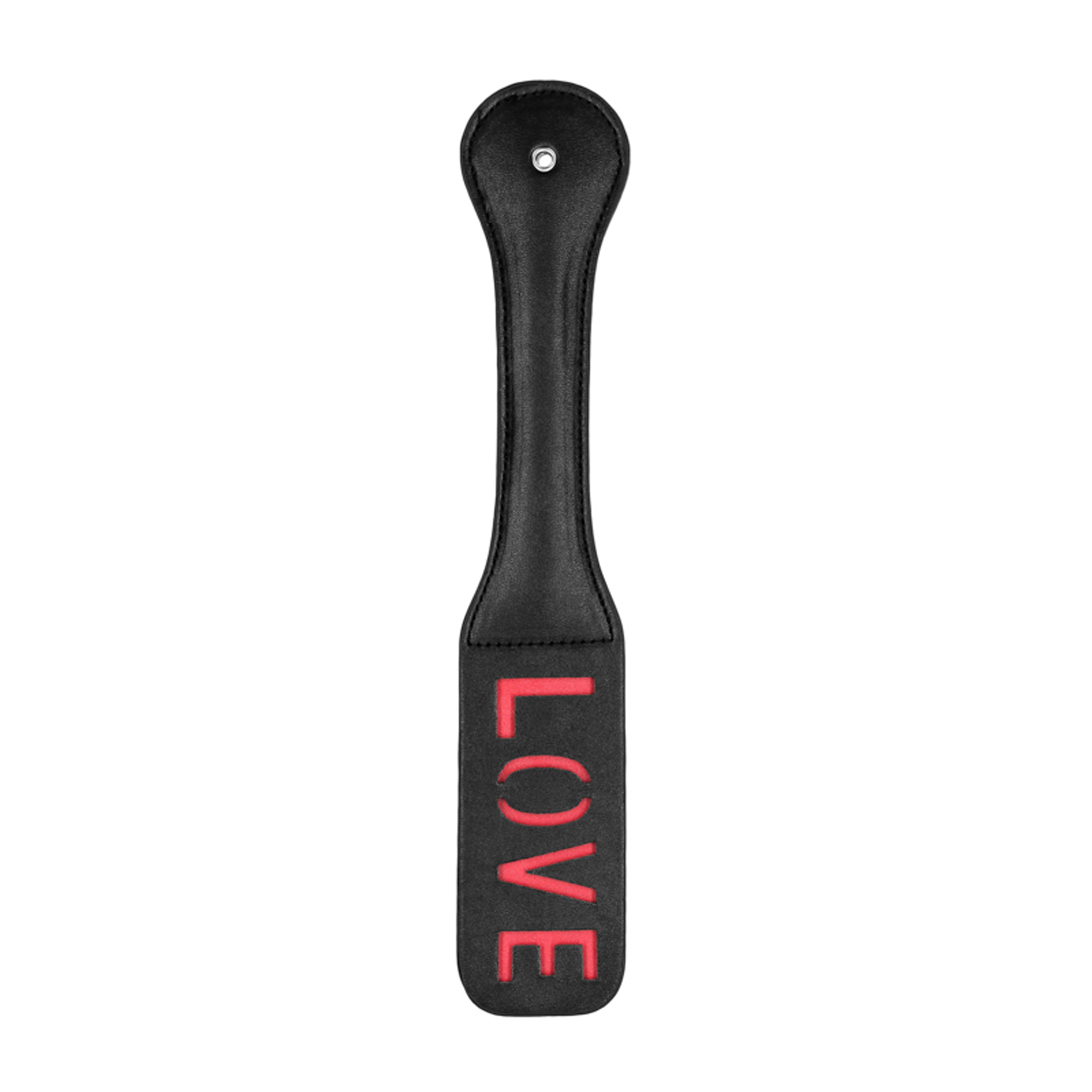 Ouch! Paddle Love Black – Heart Impact Paddle