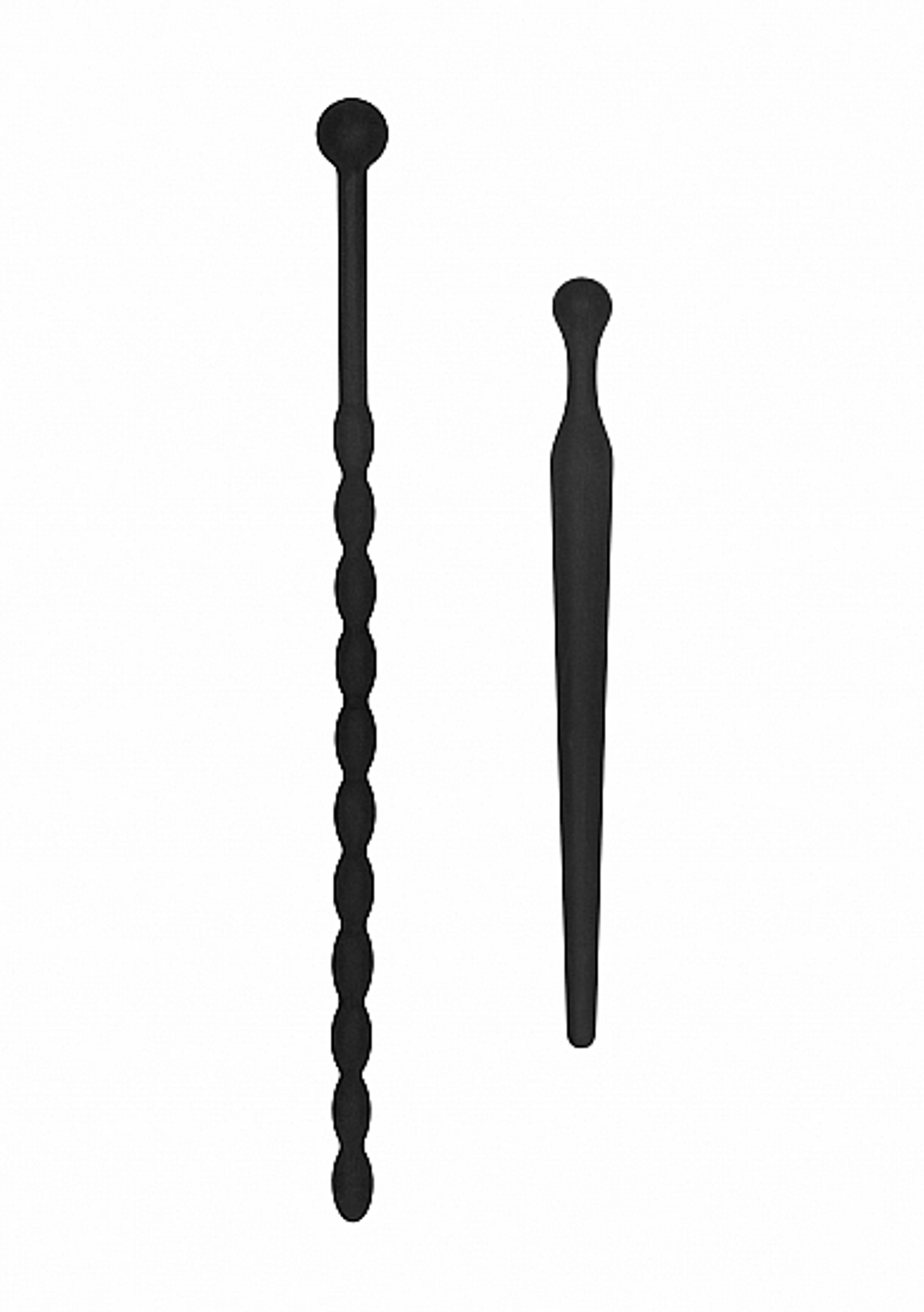 Silicone Beginners Plug Set Urethral Sounding — Black