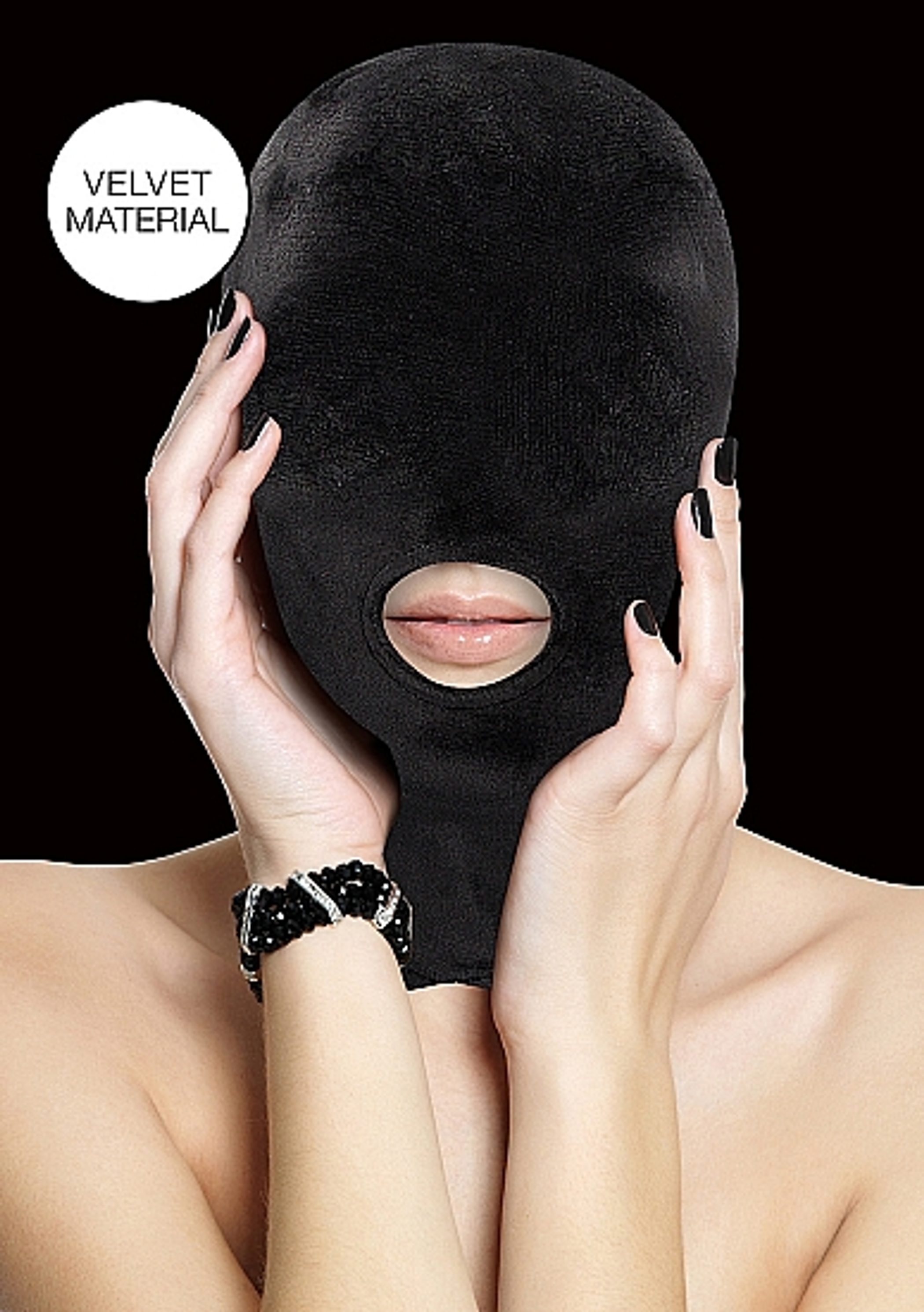 Velvet & Velcro Mask With Mouth Opening | Sensory Hood