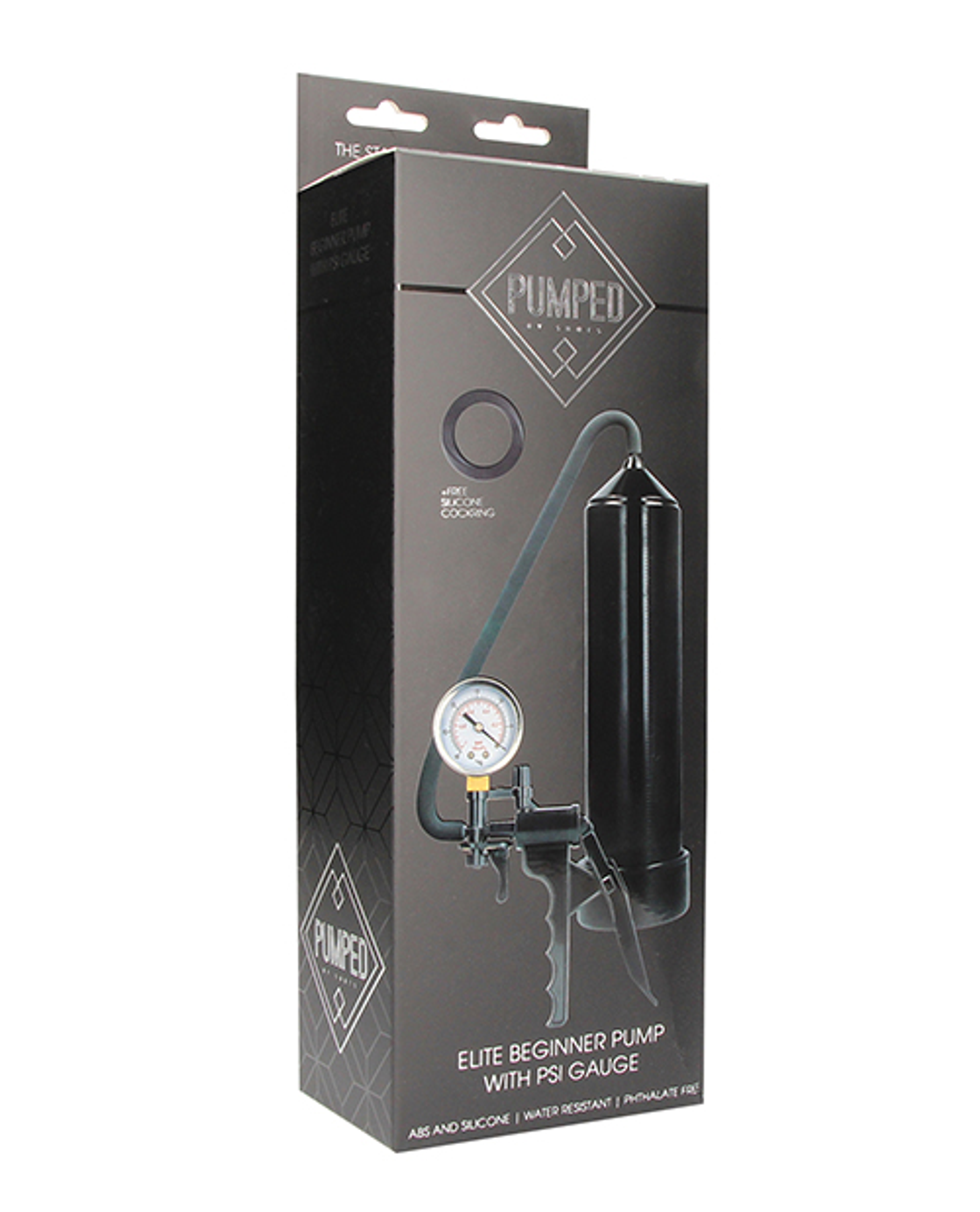 Pumped Elite Beginner Pump w/ PSI Gauge Black