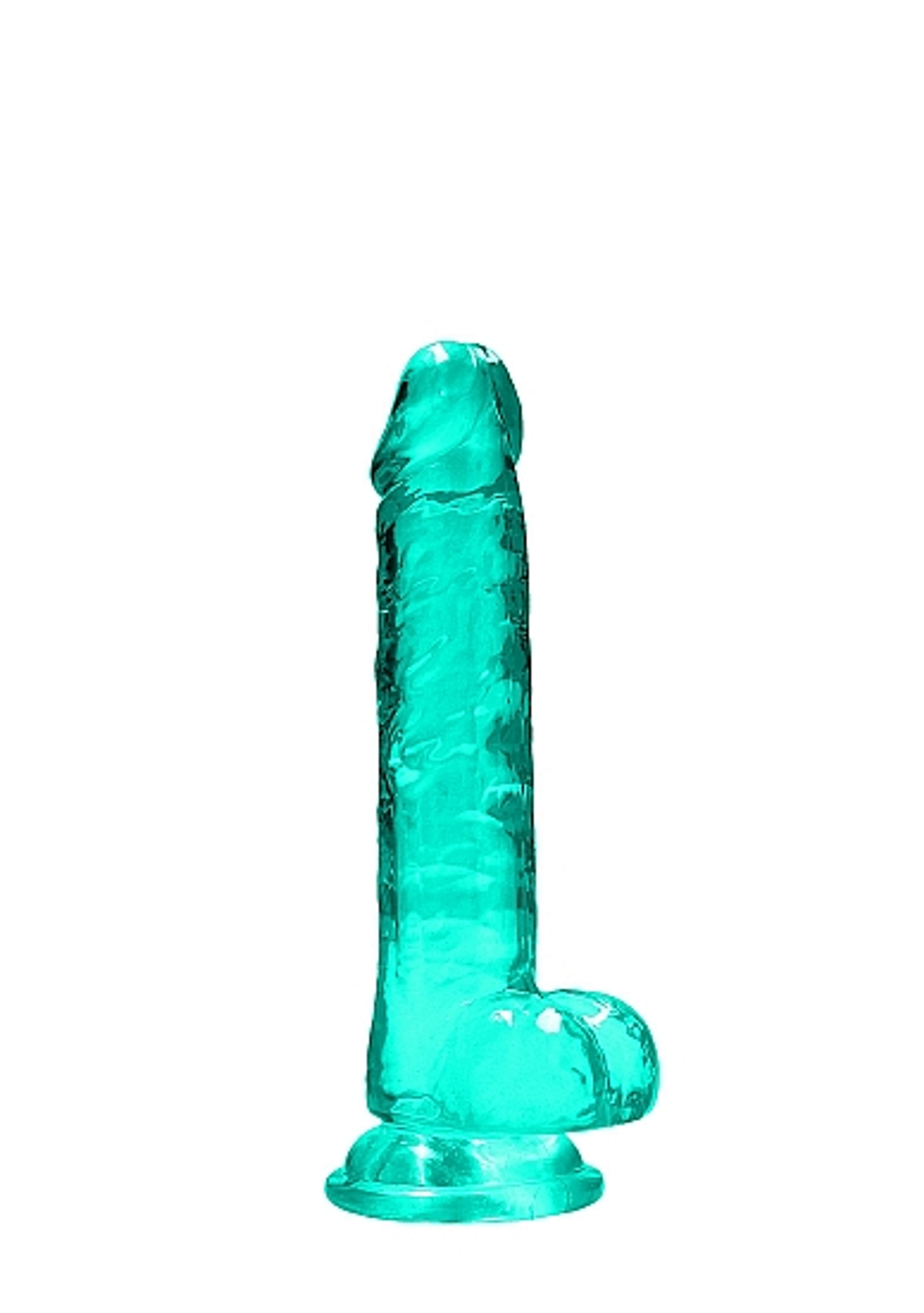Realrock 7-Inch Realistic Dildo With Balls Turquoise