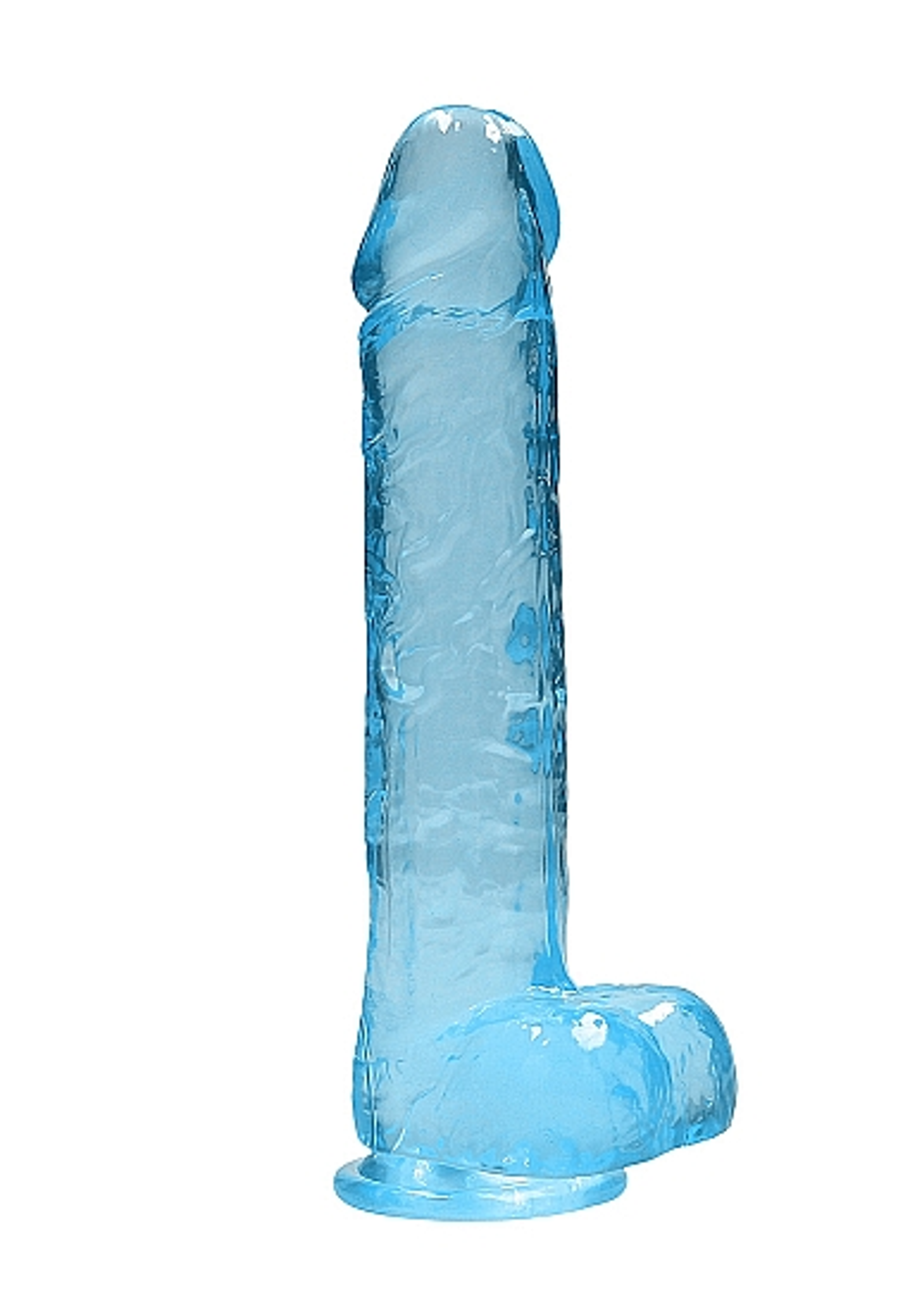 Realrock 9-Inch Realistic Dildo With Balls Blue