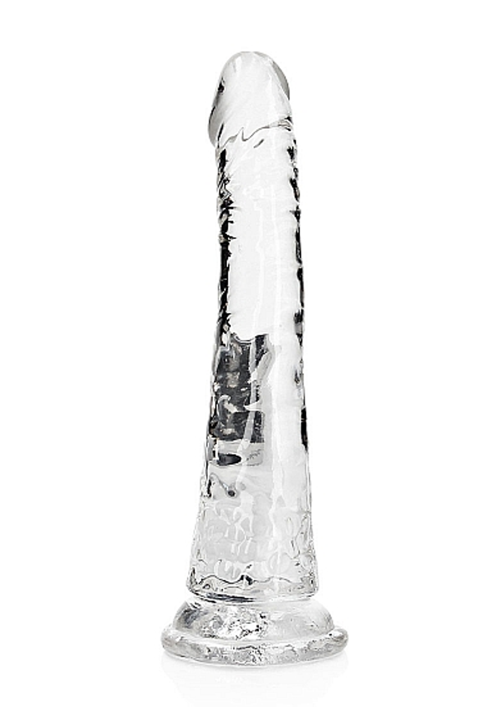 RealRock Slim 7-Inch Dildo, Transparent