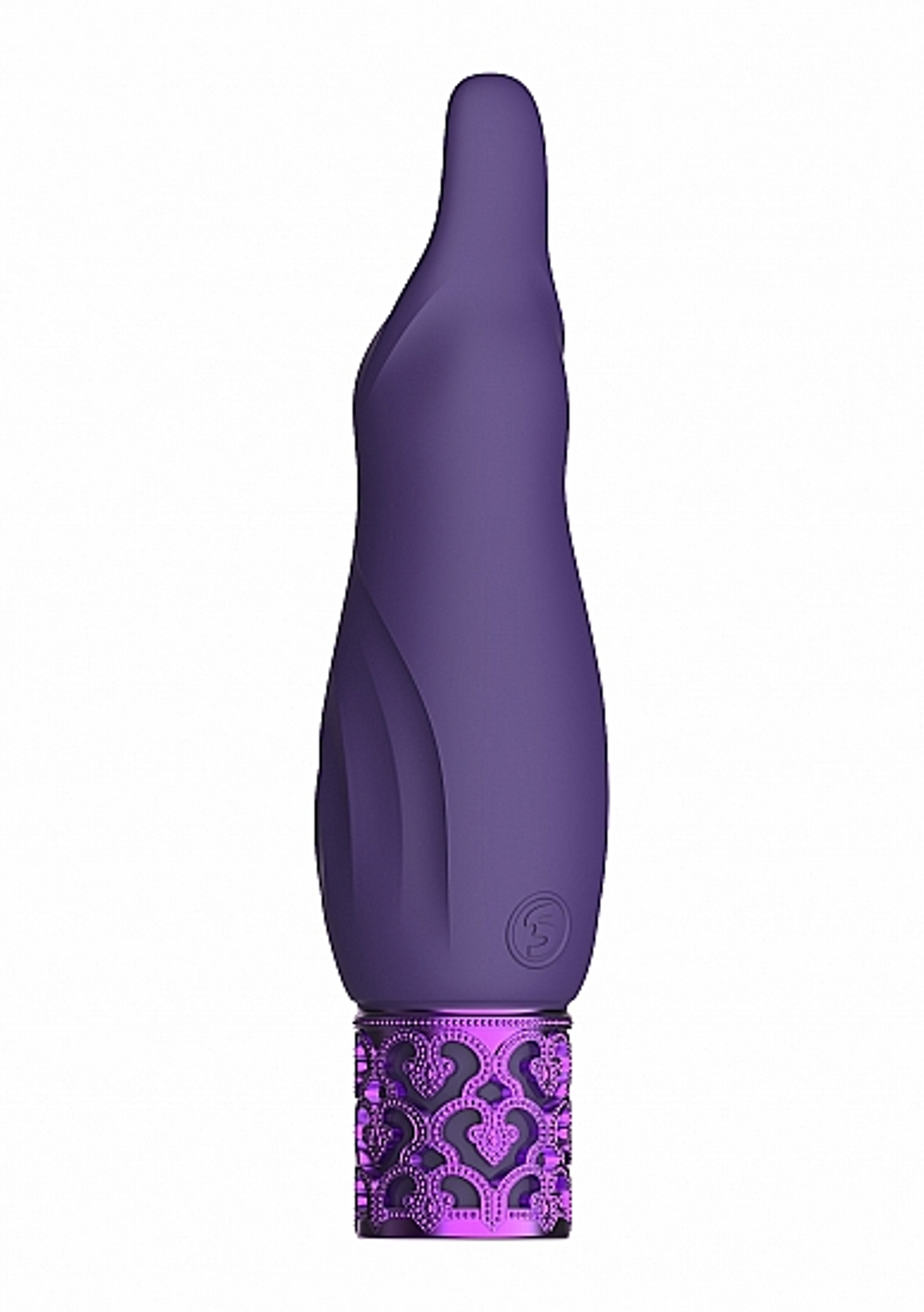 Royal Gems Sparkle Purple Rechargeable Silicone Bullet – Tongue Vibe
