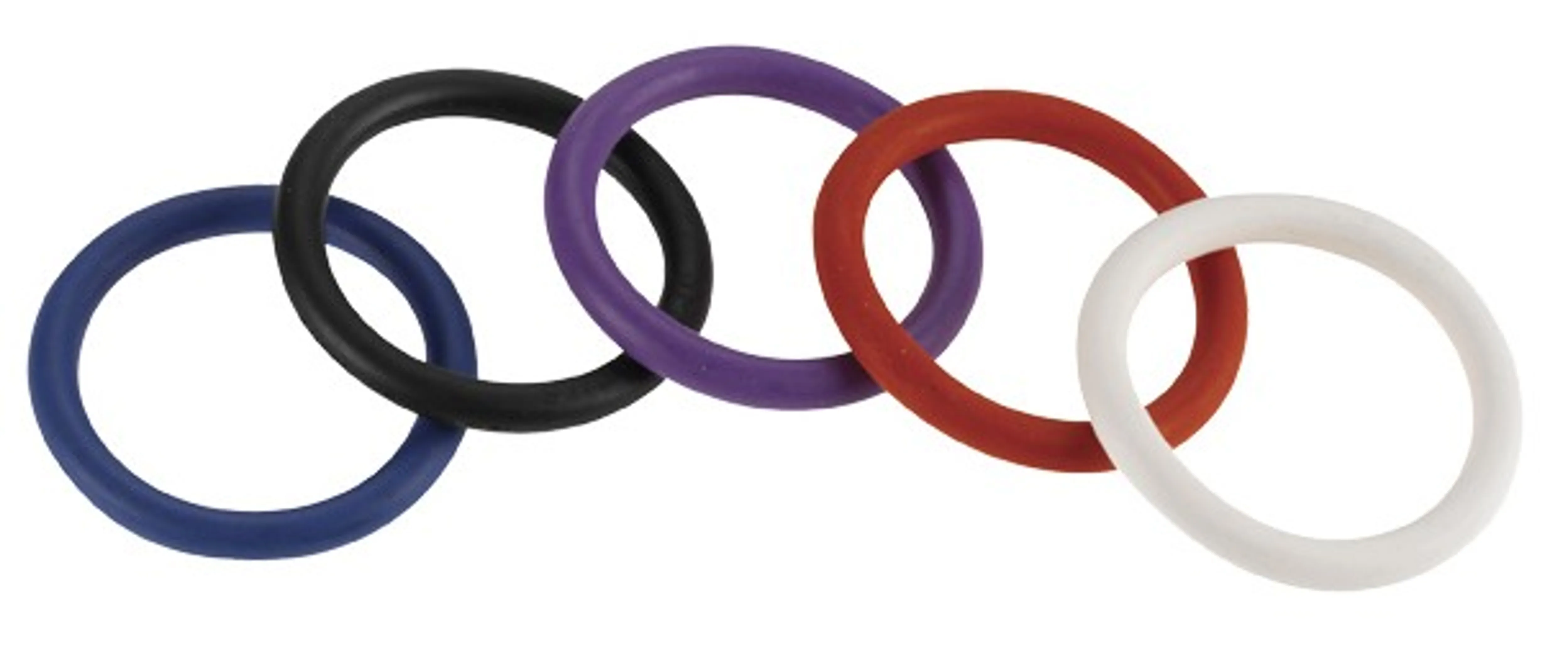 1.5 Inch Nitrile C-Rings Rainbow