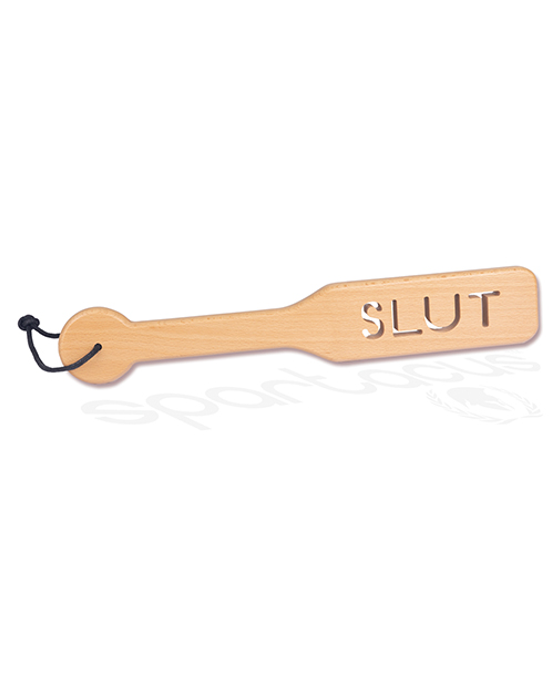 Zelkova Wood Paddle with Bold Text Impression, 32cm
