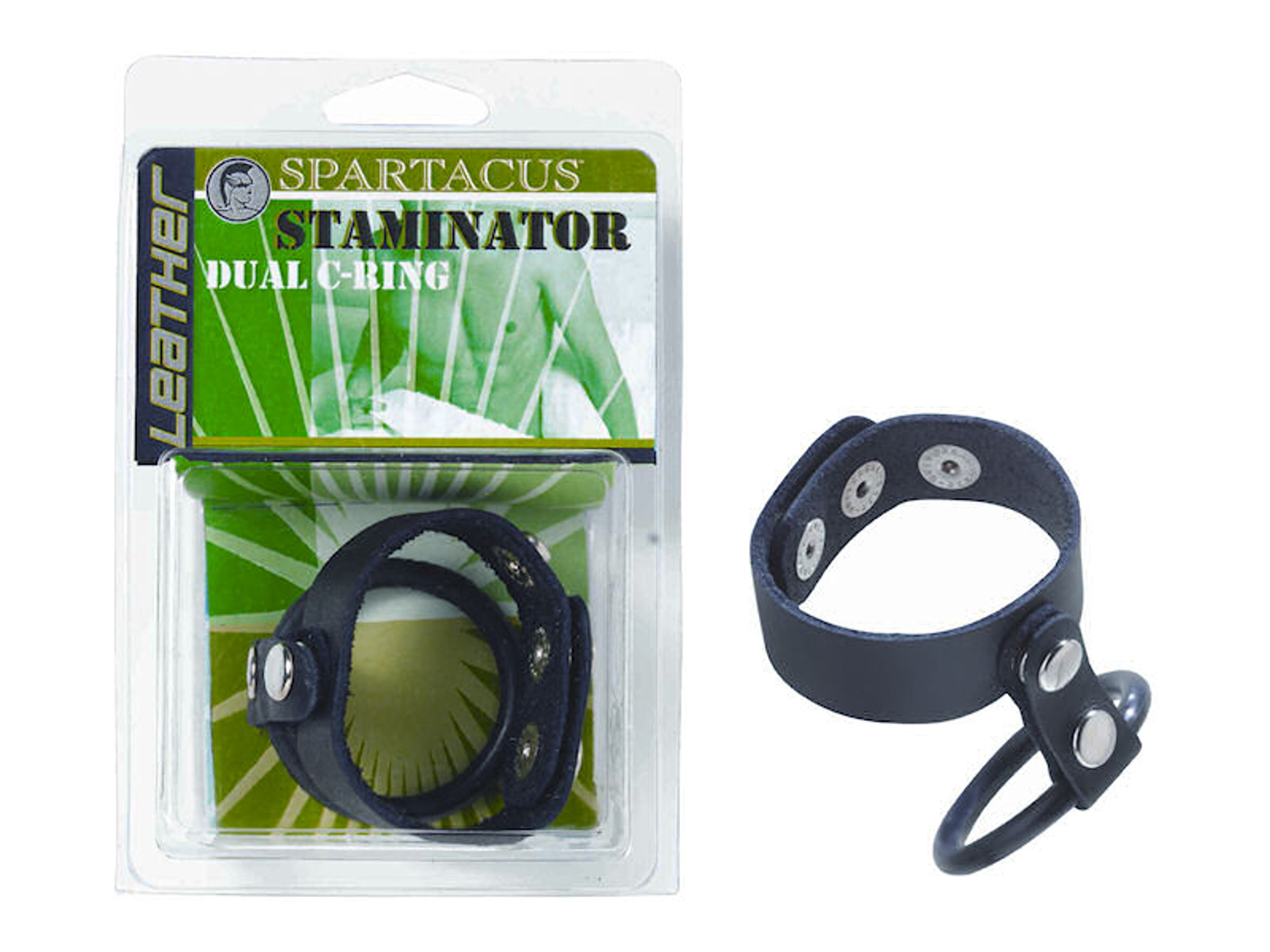Staminator Leather & Rubber Dual C-Ring