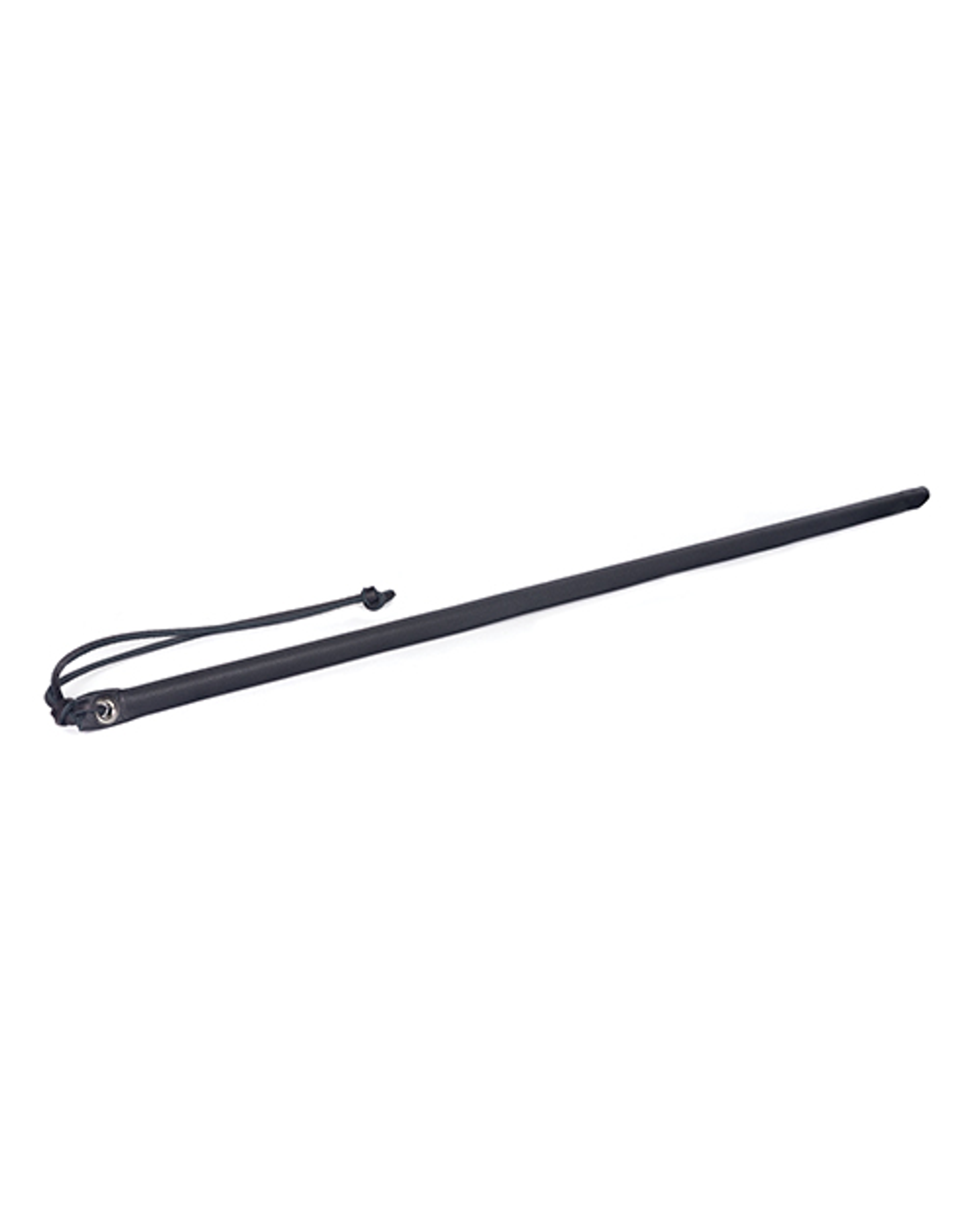 24 Leather Wrapped Cane Black