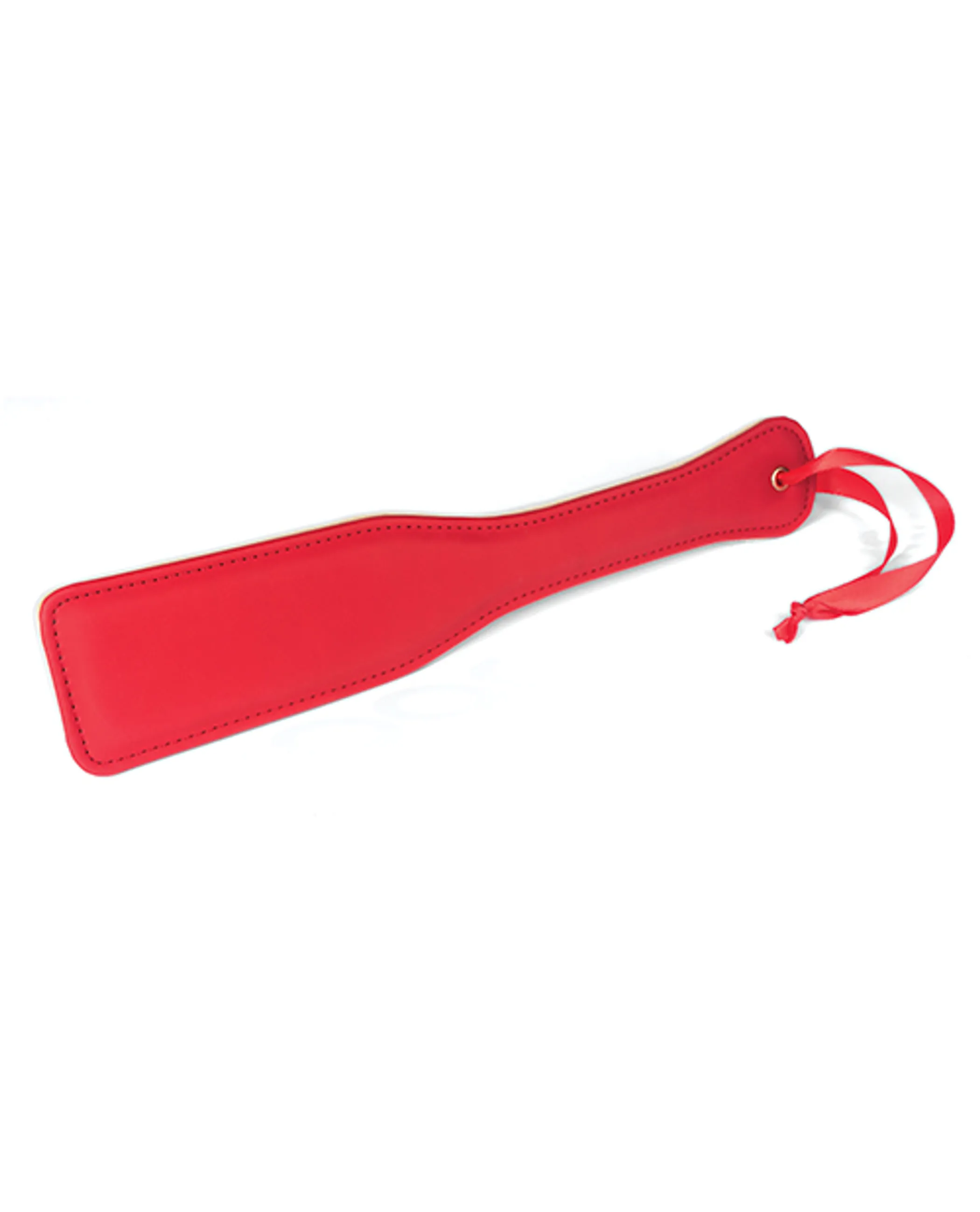 Plush Lined Red PU Paddle