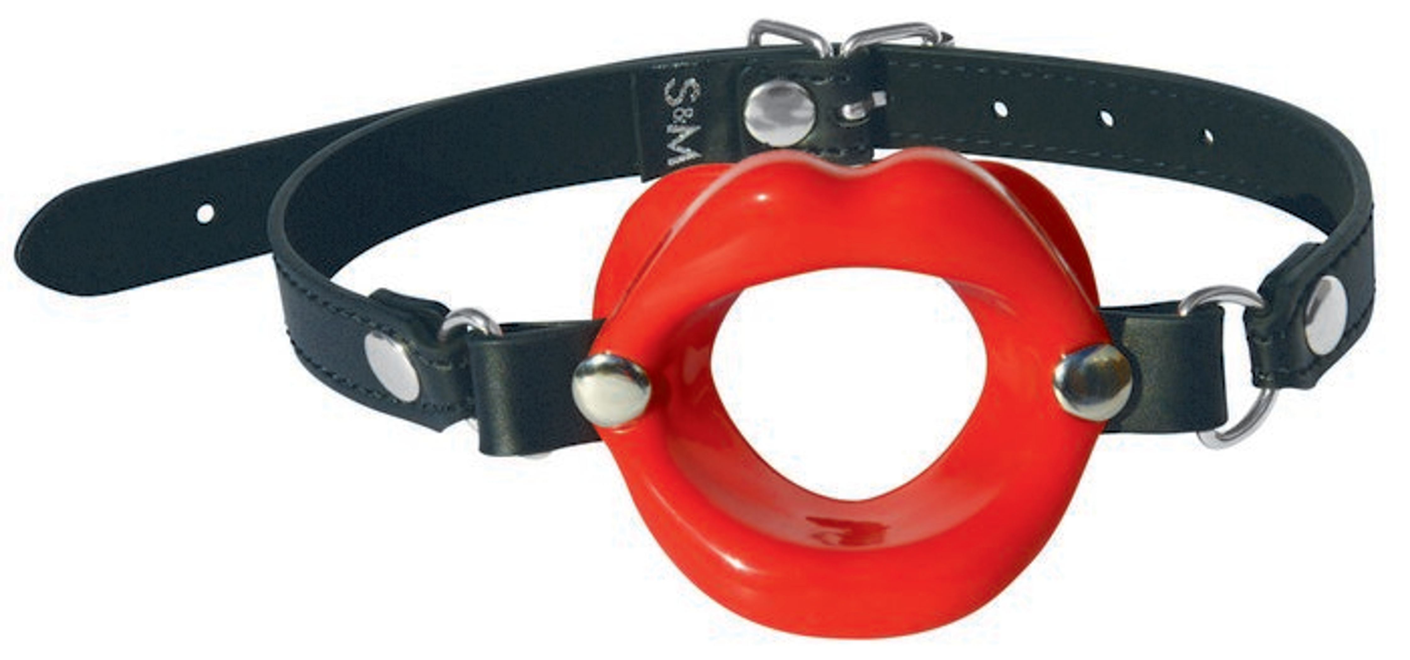 Silicone Lips Mouth Gag Red