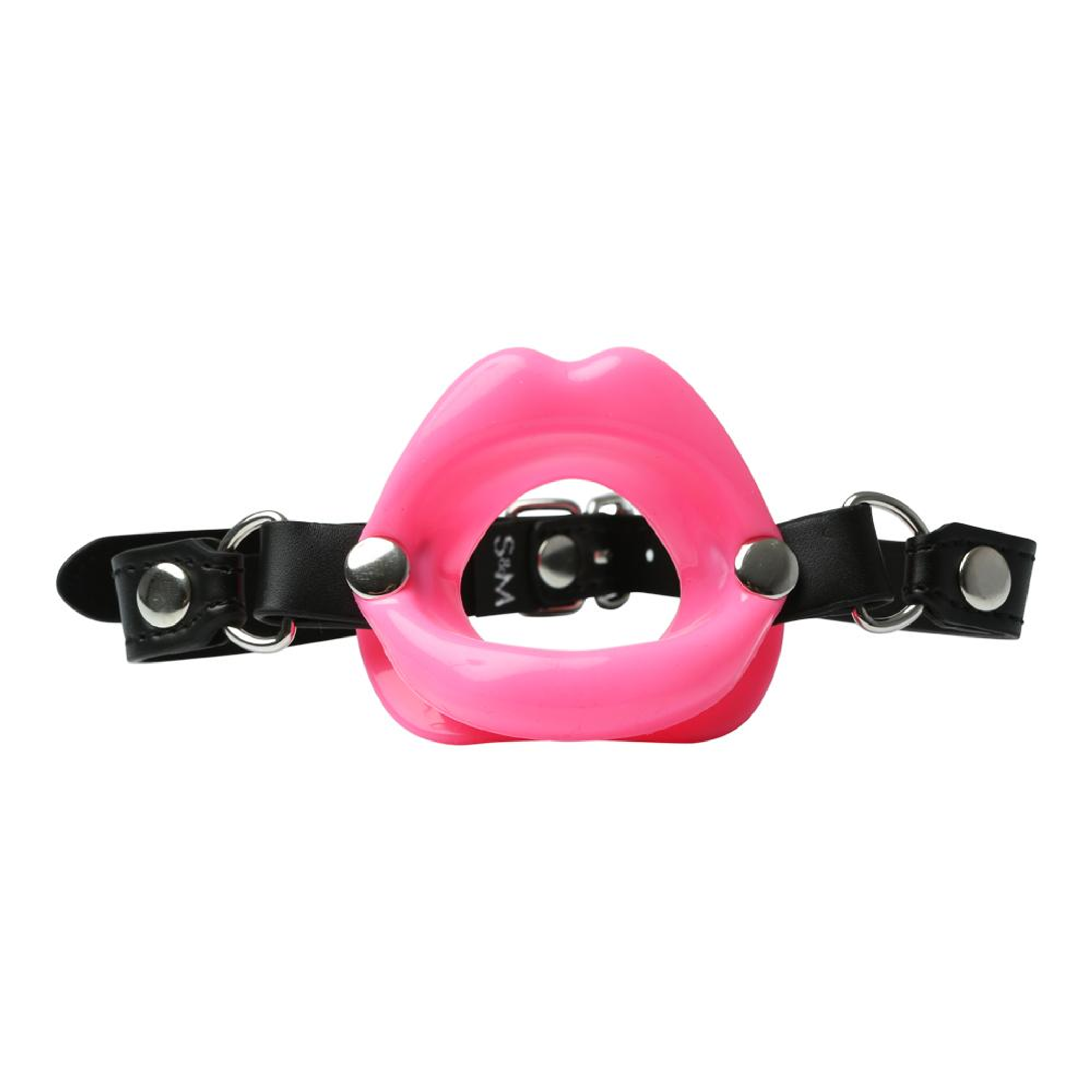 Sex & Mischief Silicone Lips Mouth Gag — Pink