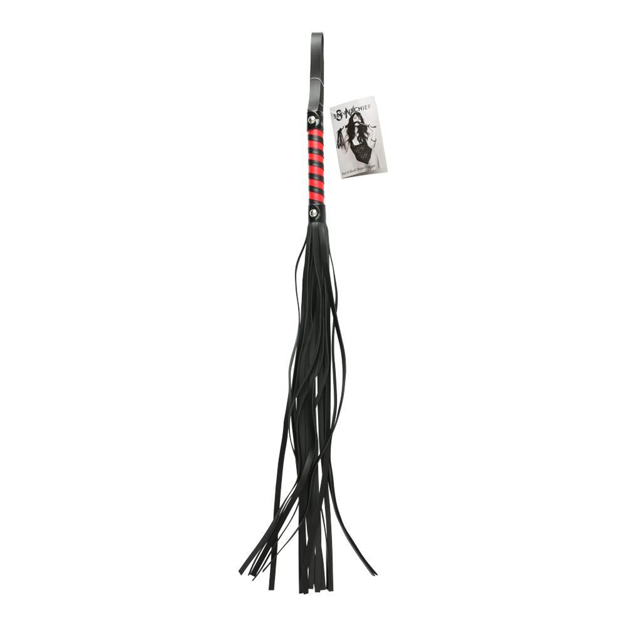 Red and Black Stripe Flogger