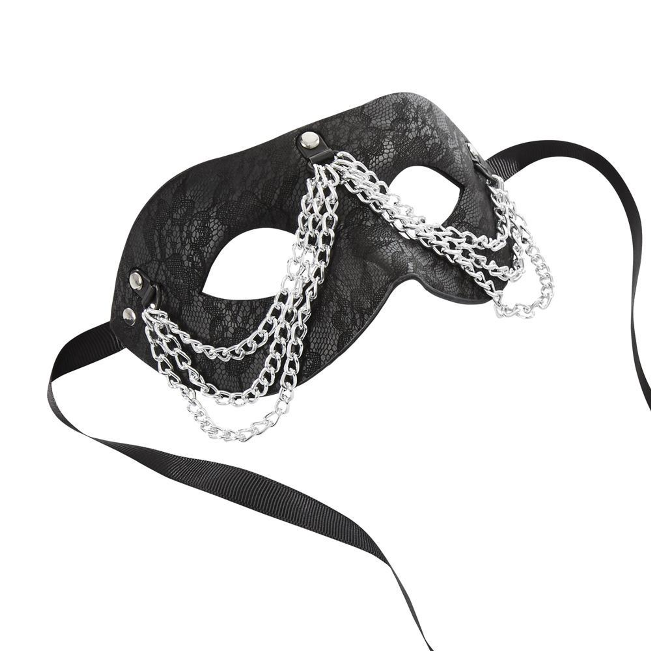 Sincerely Chained Lace Mask Blindfold