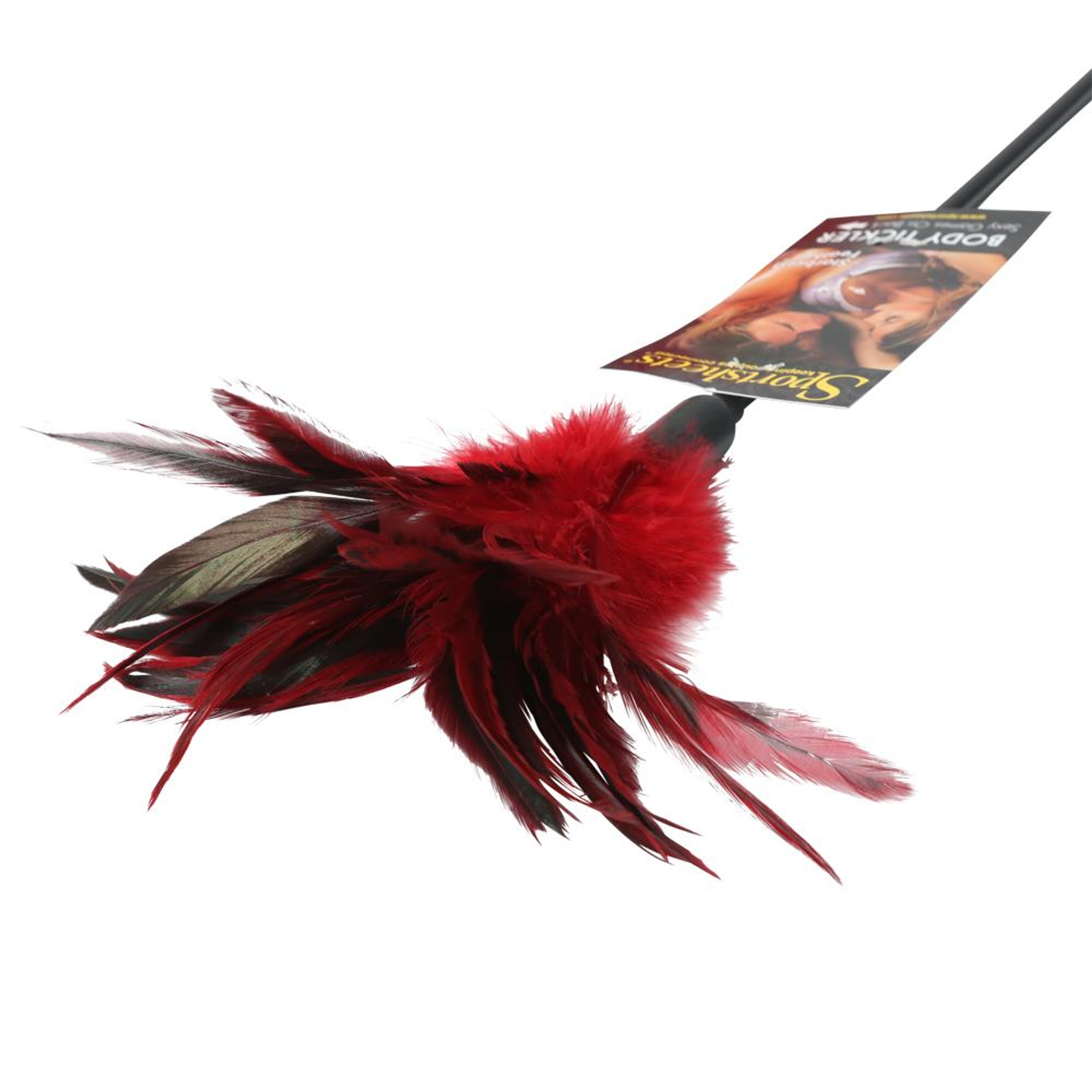 Starburst Feather Tickler Red