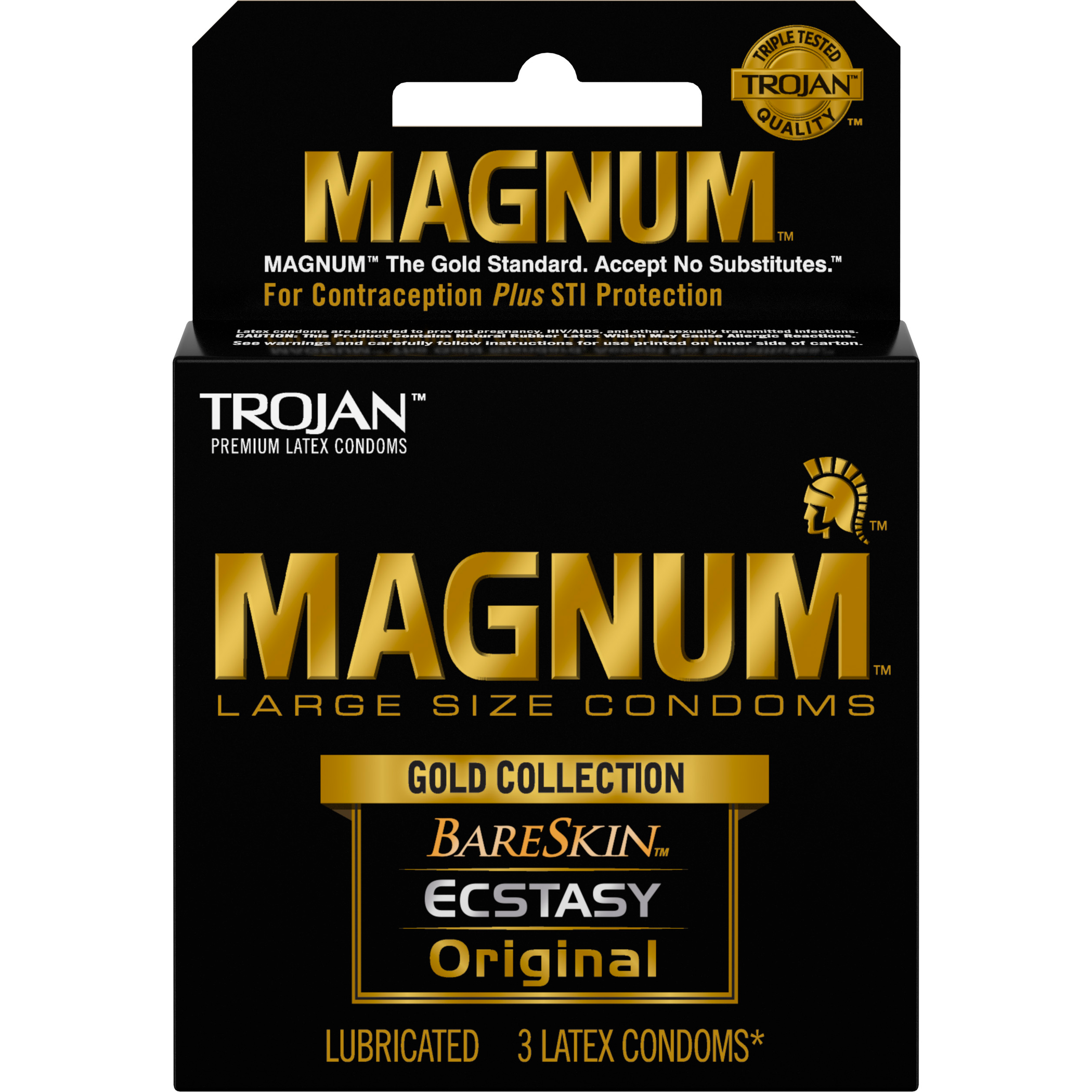 Trojan Magnum Gold Collection 3-Pack