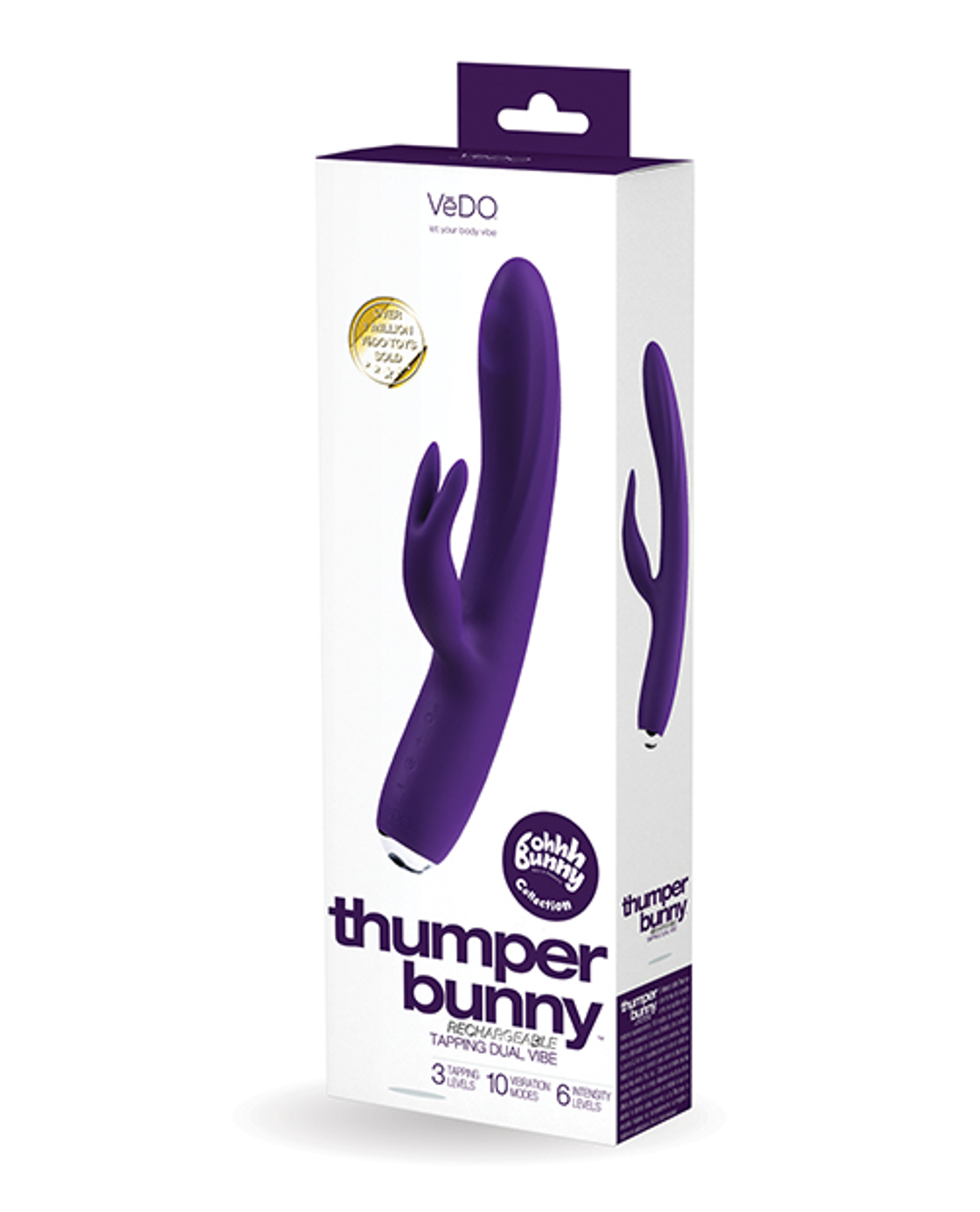 Vedo Thumper Bunny Deep Purple – Rechargeable Vibrator