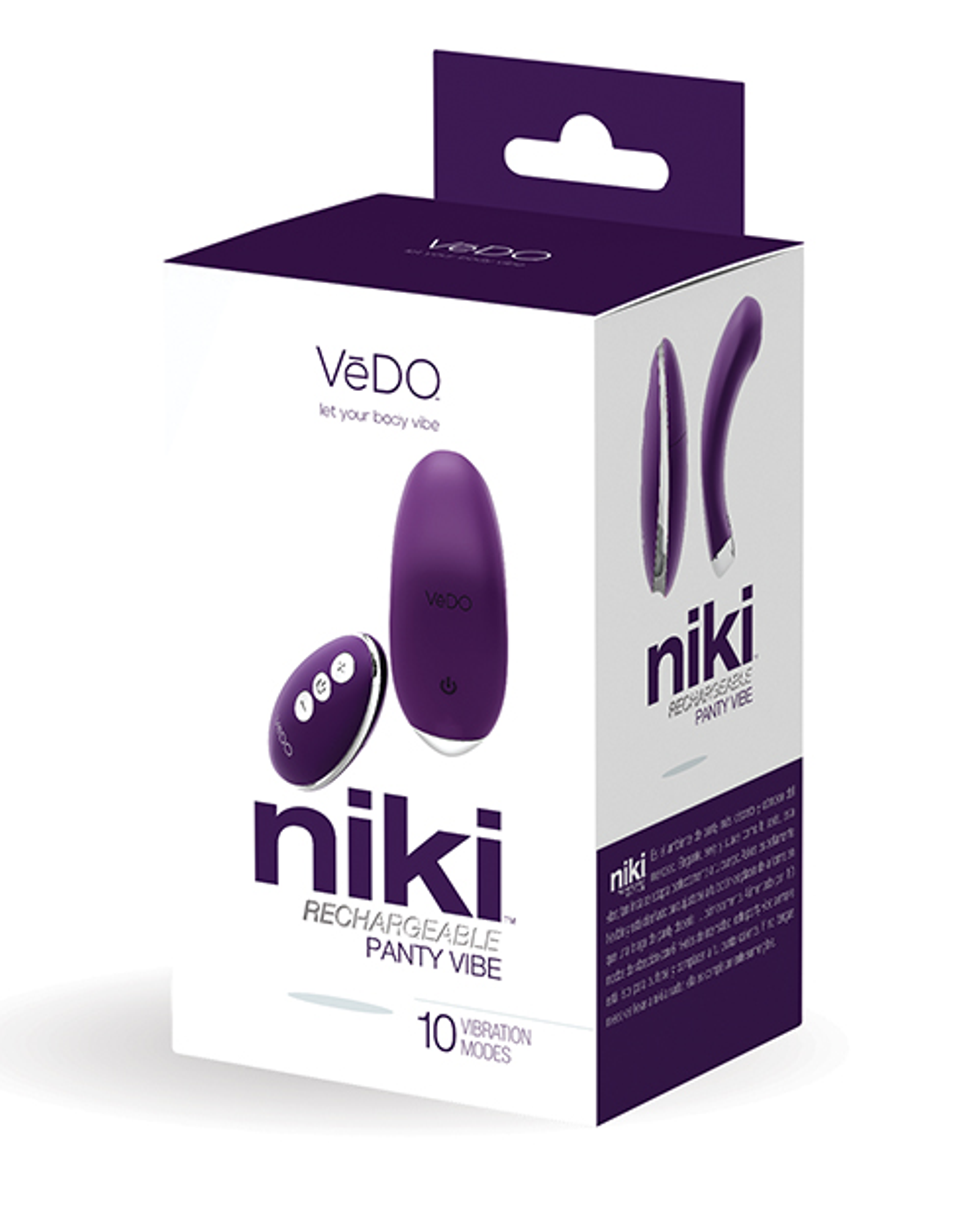 Vedo Niki Rechargeable Panty Vibe | Deep Purple Wearable Pleasure