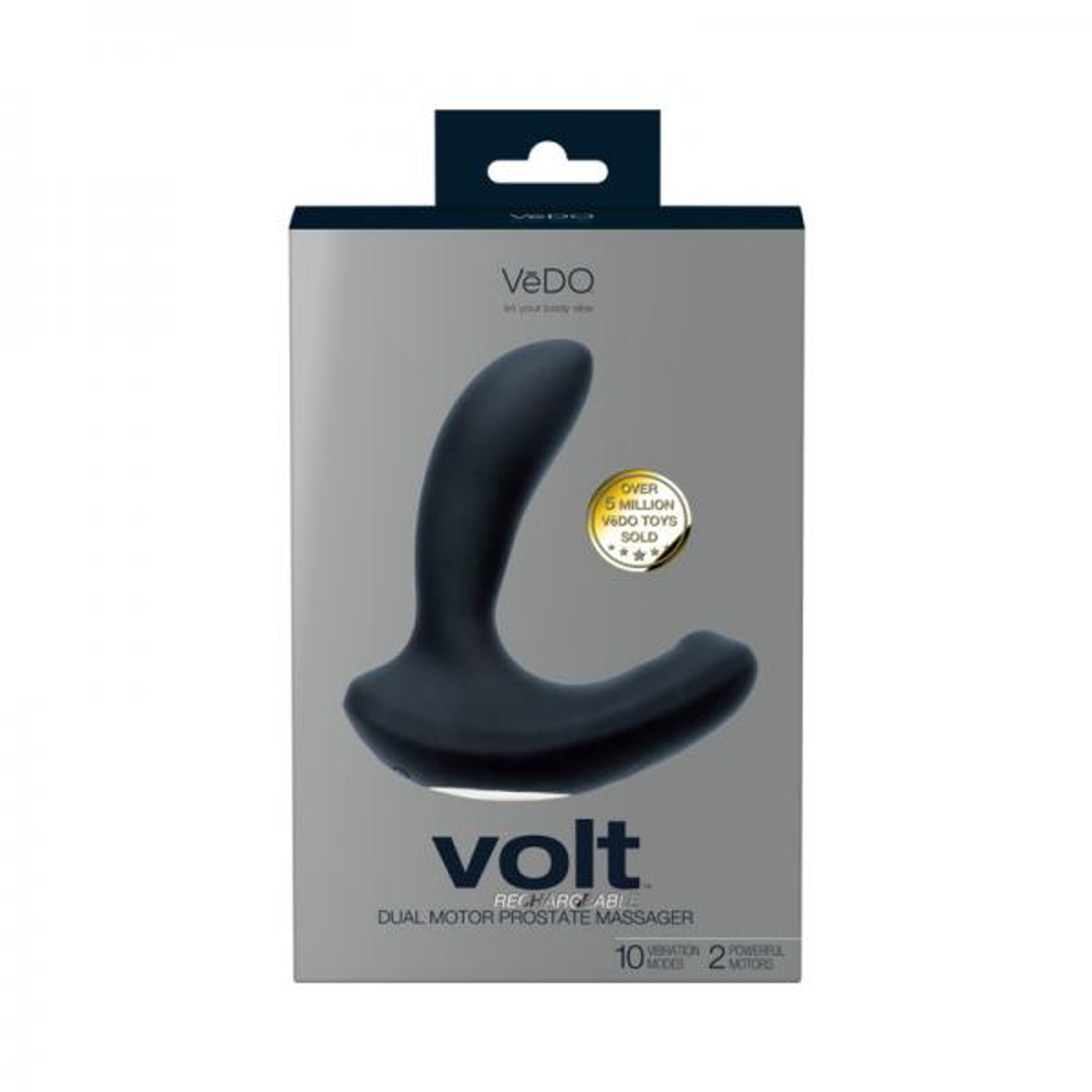 Volt Prostate Vibrator in Black
