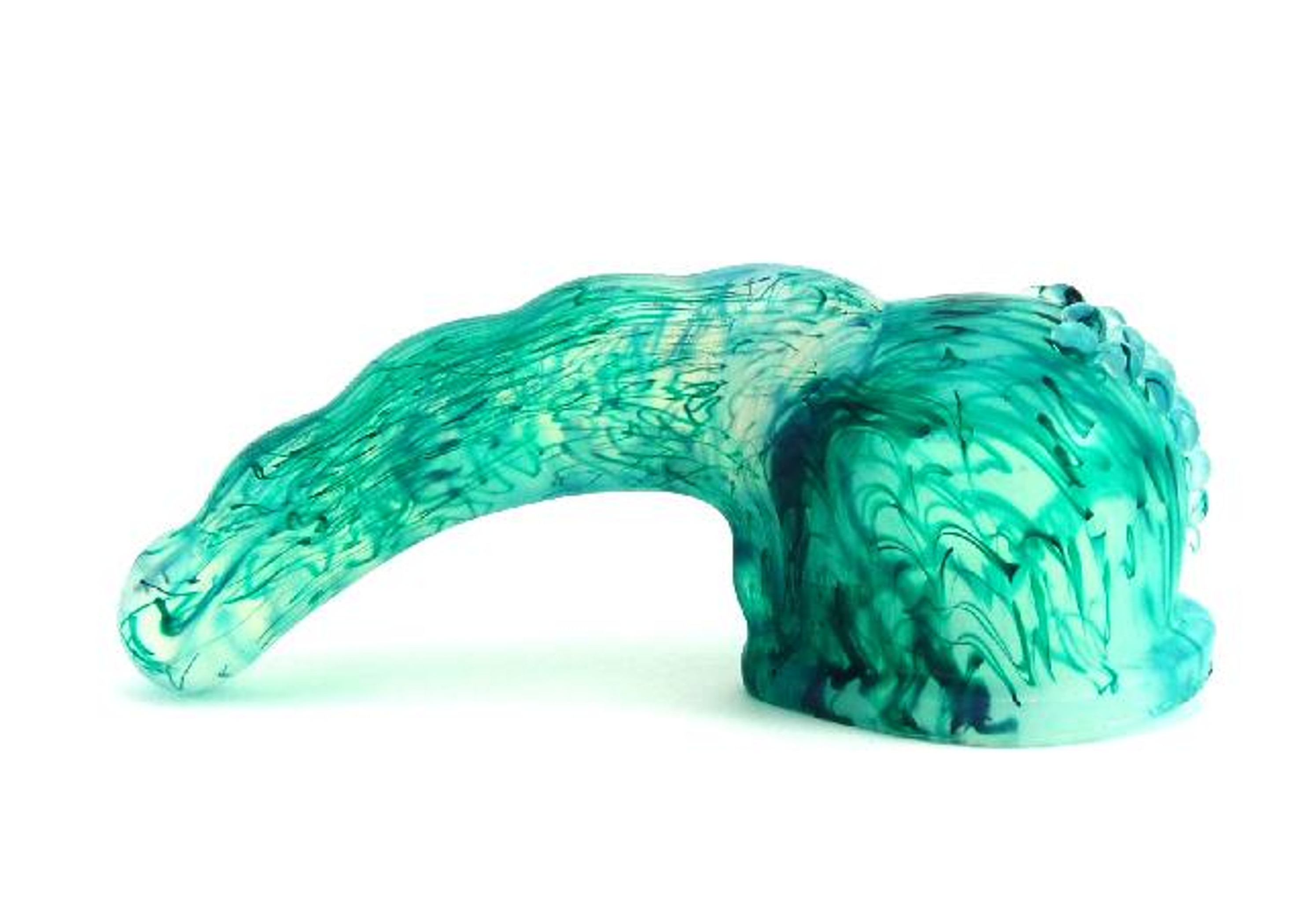 Gee Whizzard Green Marble – Premium Silicone Toy