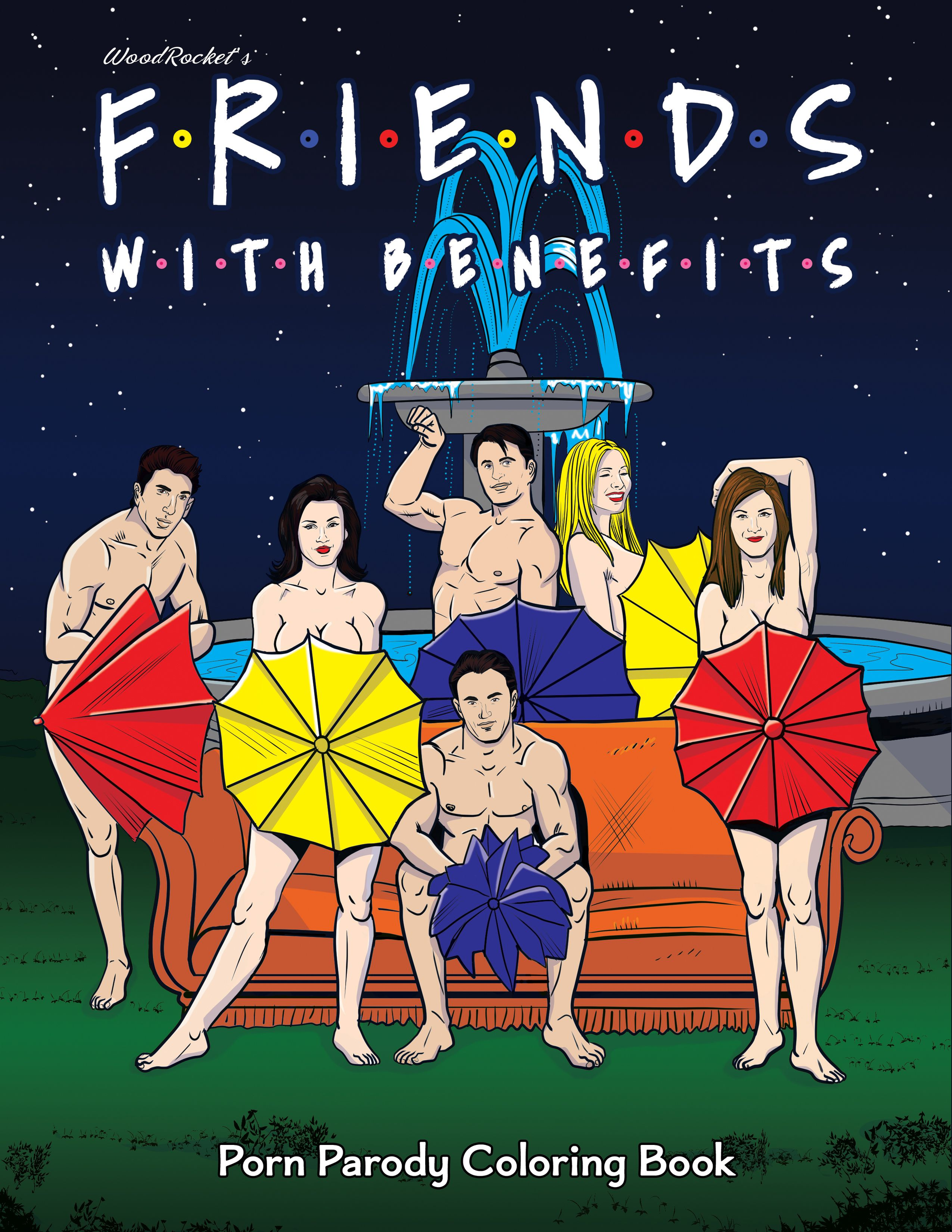 Friends Parody Naughty Adult Coloring Book