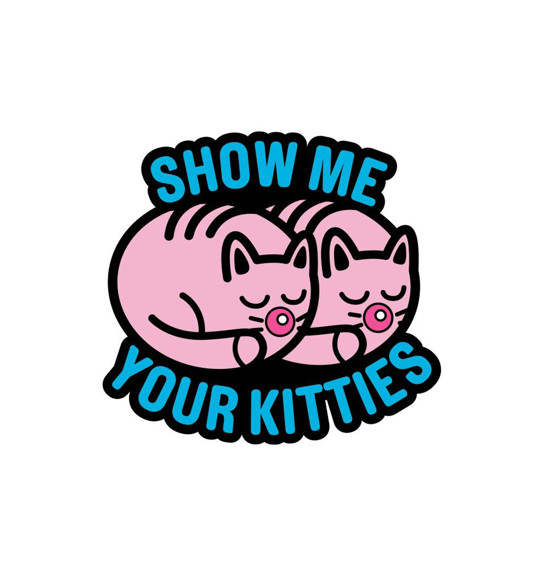 Show Me Your Kitties Pin | Wood Rocket Enamel Pin