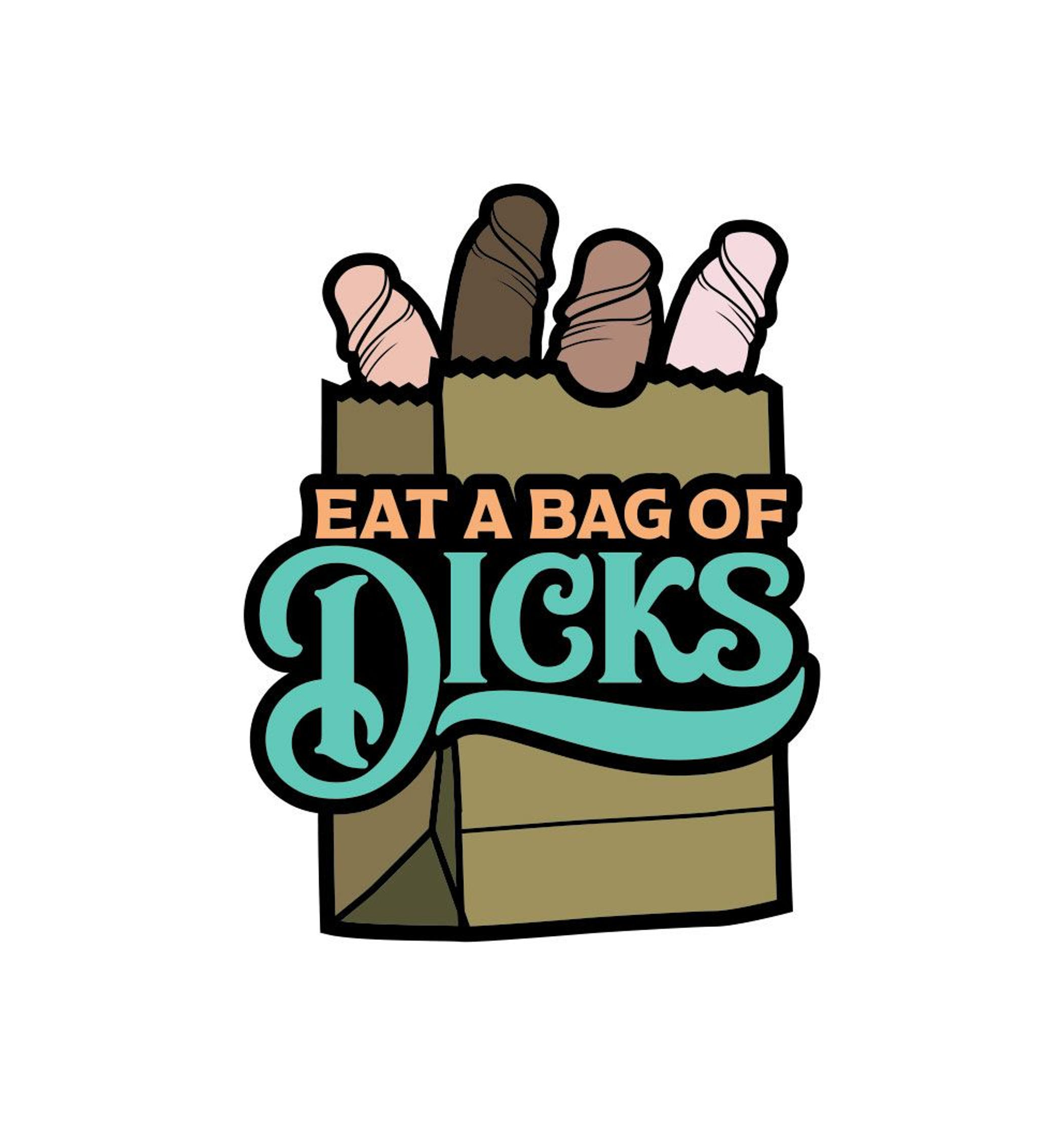 Bag of Dicks Enamel Pin