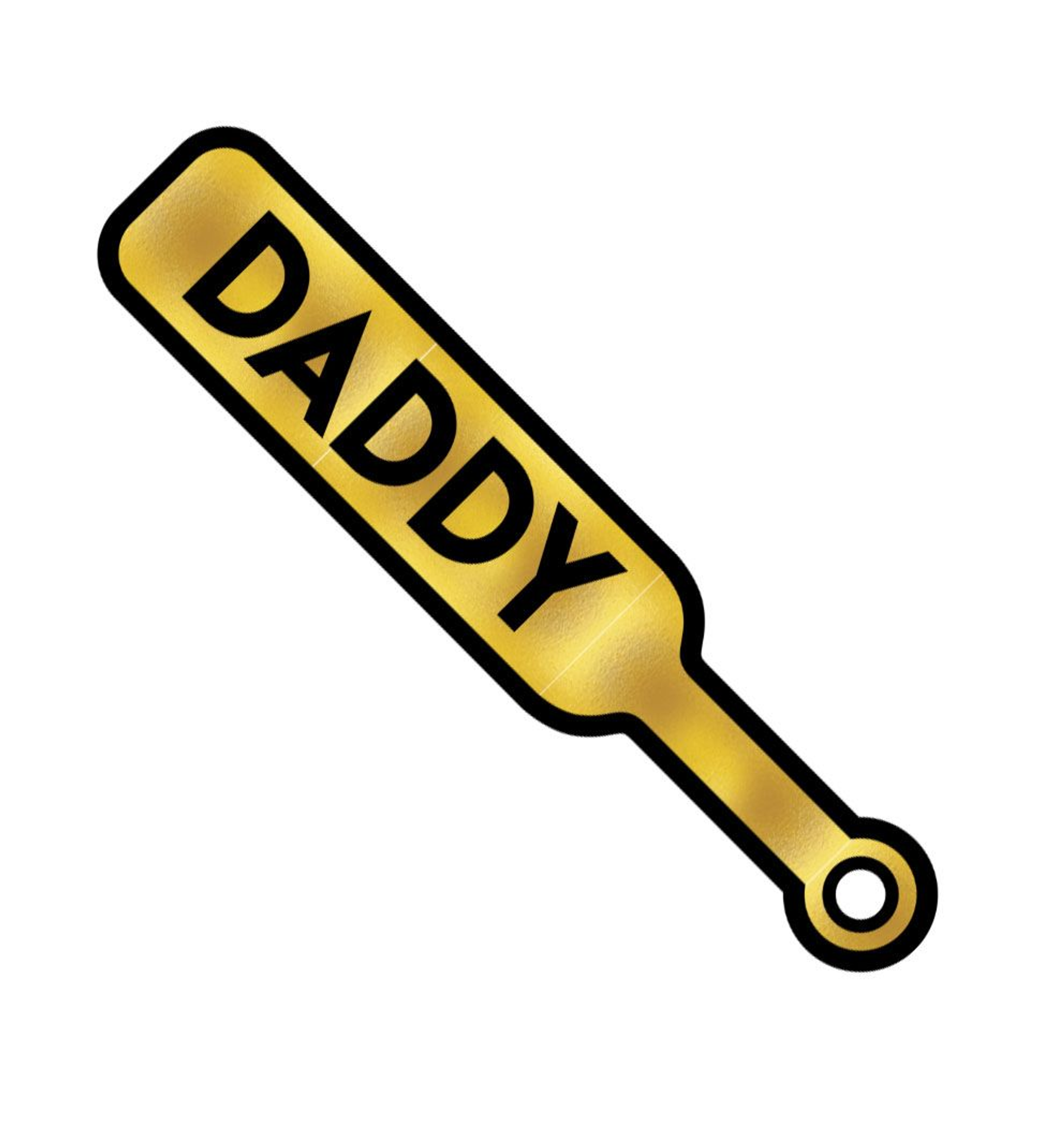 Wood Rocket Daddy Paddle Enamel Pin