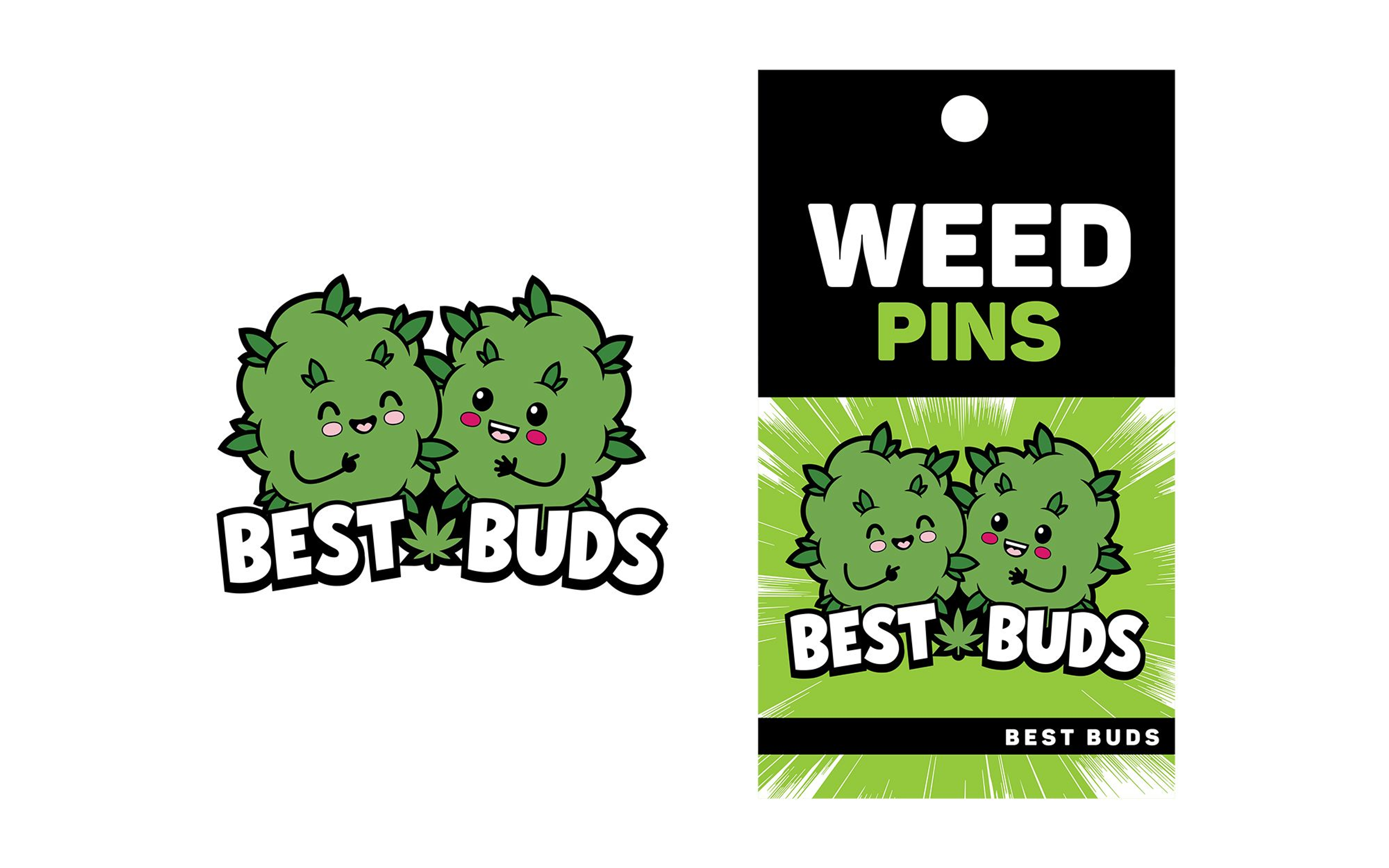 Best Buds Novelty Lapel Pin