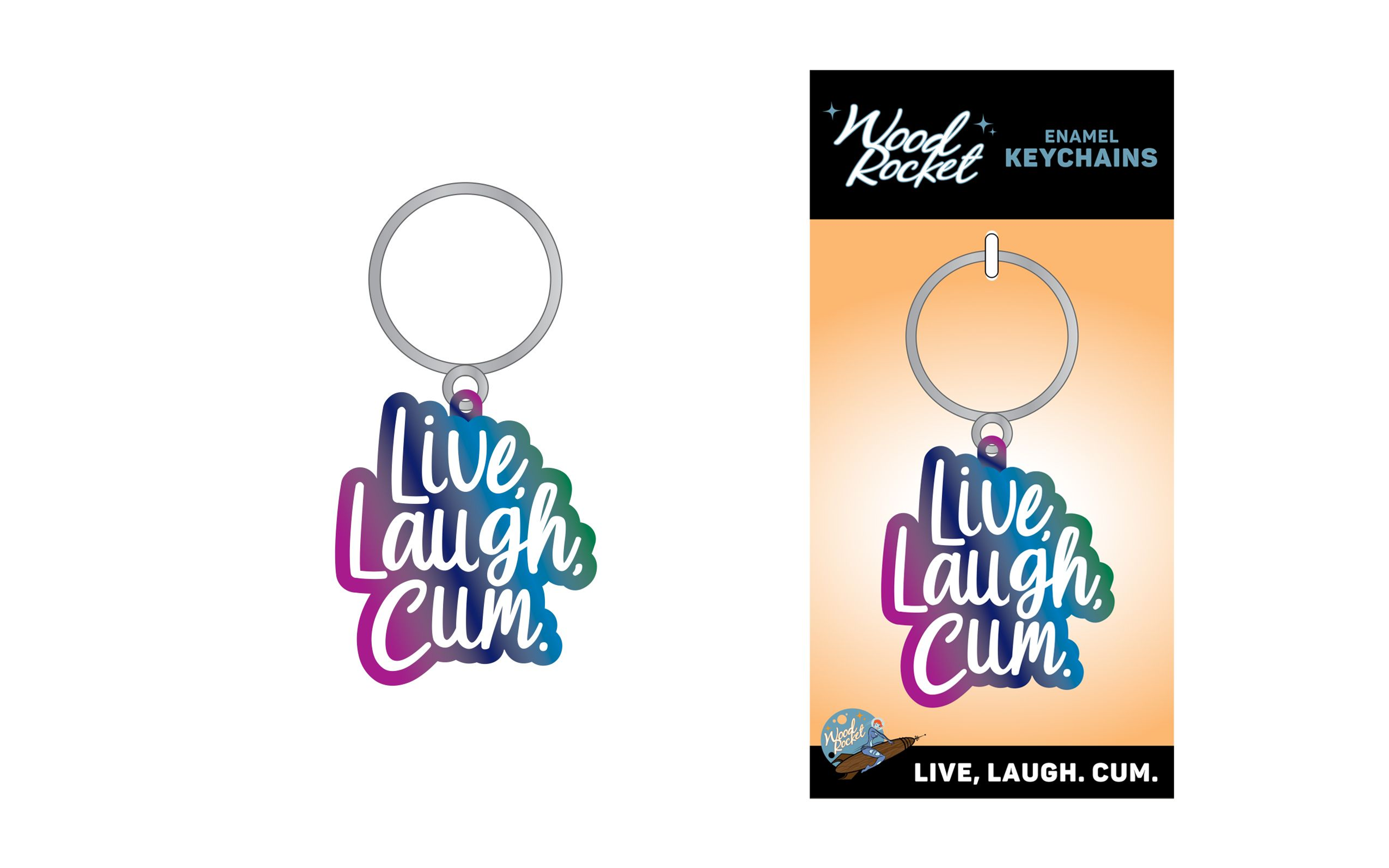 Cheeky Live Laugh Keychain – Novelty Gag Gift